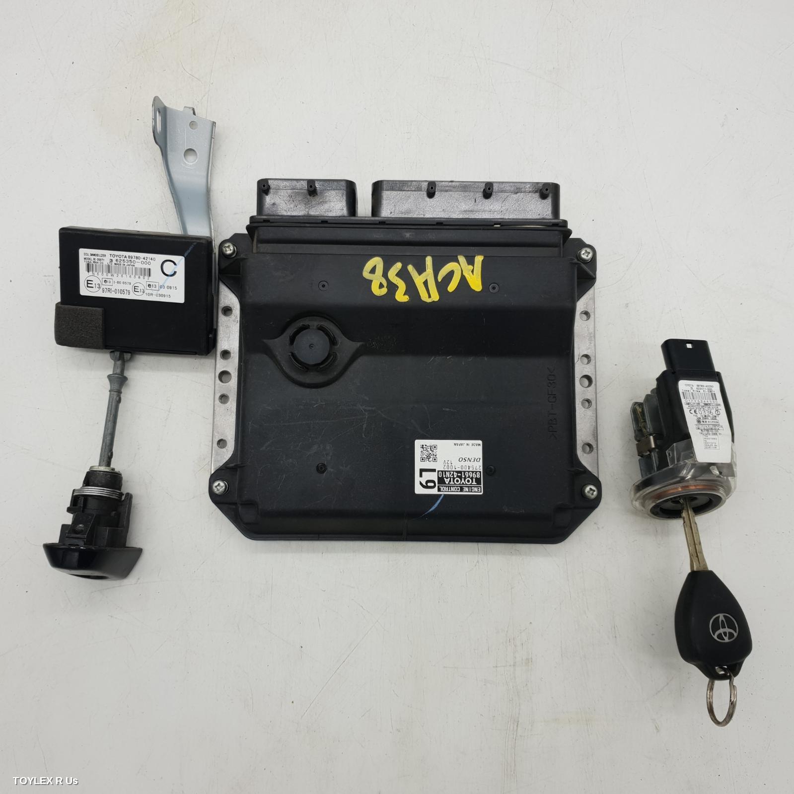 TOYOTA RAV4 2011 Ecu ENGINE ECU, 2.4, 2AZ-FE, AUTO T/M, 89661-42N10, SEC SET (ECU/IMM/READER/KEY), ACA33