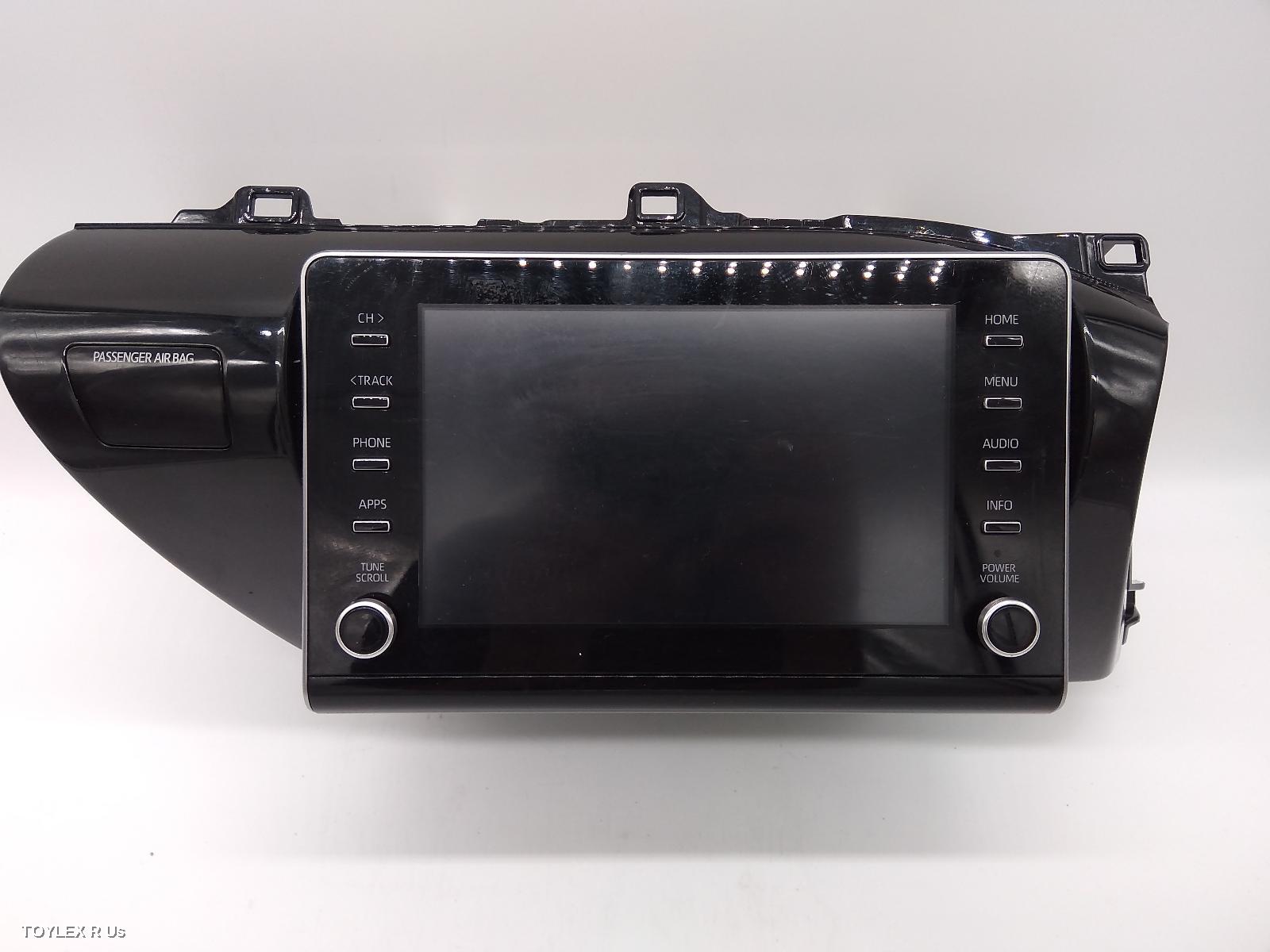 TOYOTA HILUX 2021 Radio/Cd/Dvd/Sat/Tv HEAD UNIT, W/ DISPLAY UNIT, 8IN TOUCHSCREEN, NON SAT NAV, NON PREMIUM TYPE