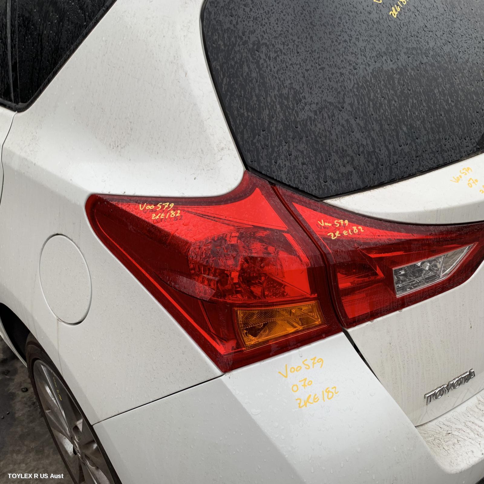 TOYOTA COROLLA 2012 Left Taillight ZRE182R, HATCH