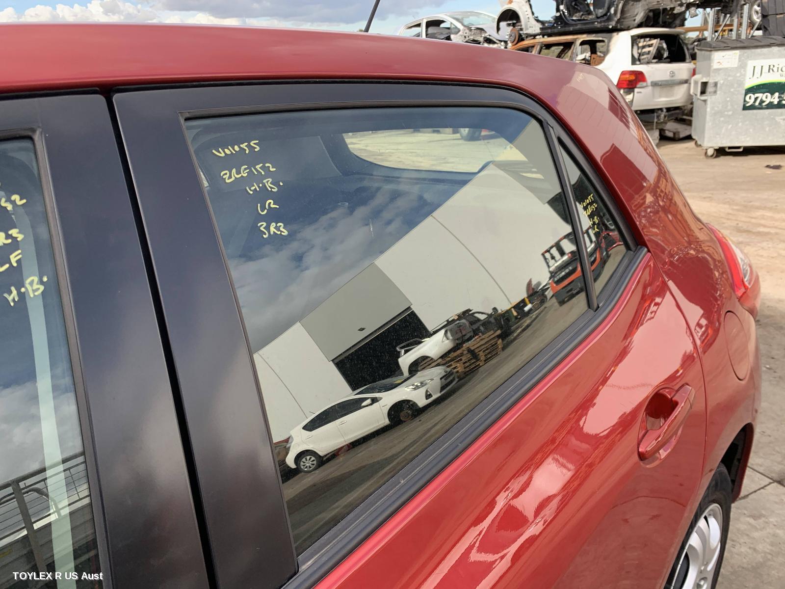 TOYOTA COROLLA 2012 Left Rear Door Window ZRE152R, HATCH