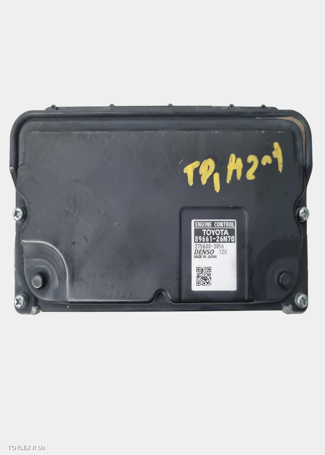 TOYOTA HIACE 2015 Ecu ENGINE ECU, 2.7, 2TR-FE, PETROL, AUTO T/M, 89661-26N70, ECU ONLY, TRH
