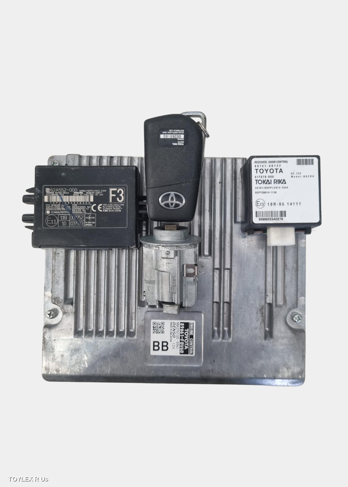 TOYOTA HILUX 2019 Ecu ENGINE ECU, 2.8, 1GD-FTV, DIESEL, MANUAL, P/N 89661F0V60, SEC SET (ECU/IMM/READER/KEY)