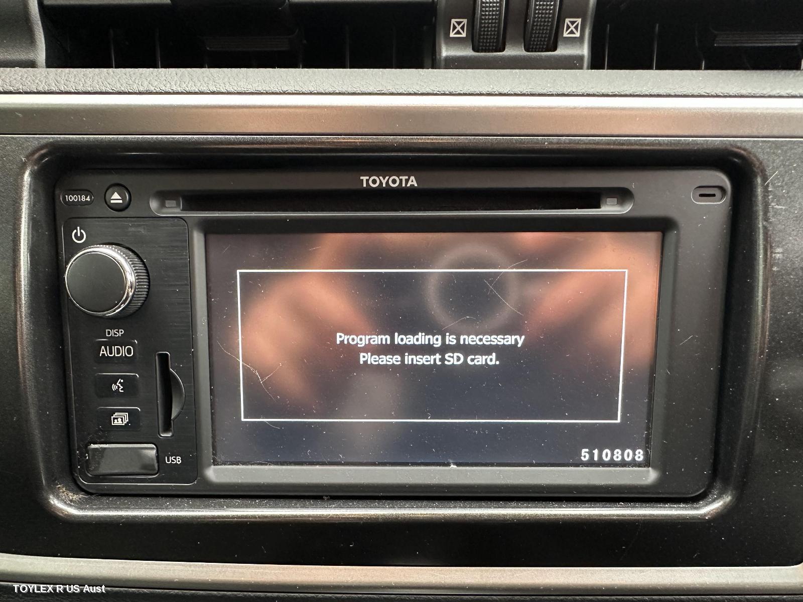 TOYOTA COROLLA 2014 Radio/Cd/Dvd/Sat/Tv SINGLE DISC CD PLAYER (P/N ON FACE 100184), ZRE182R, HATCH