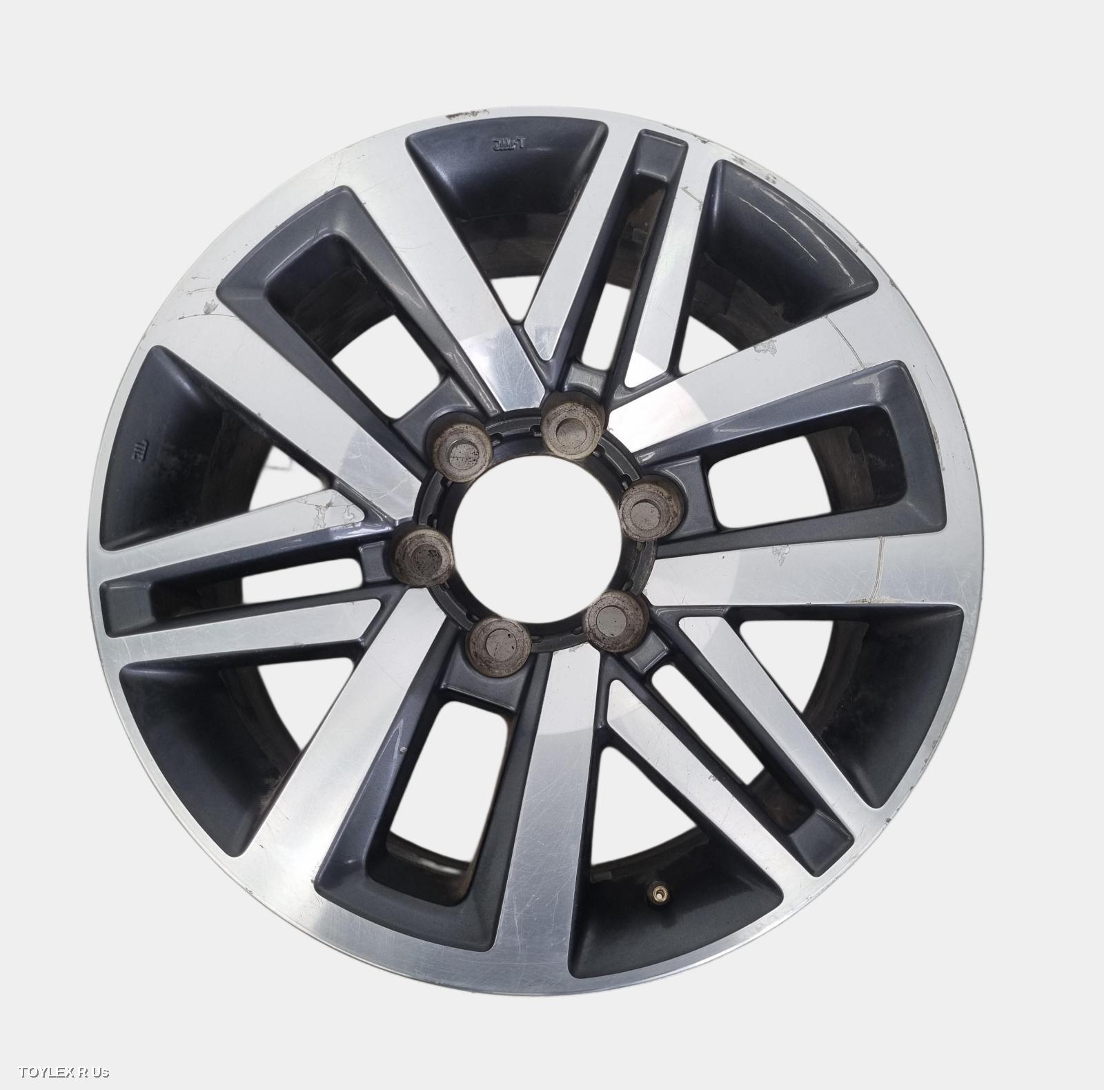 TOYOTA HILUX 2016 Wheel Mag FACTORY, 18X7.5IN, 12 SPOKE, GREY/POLISHED, 30 POSITIVE OFF SET