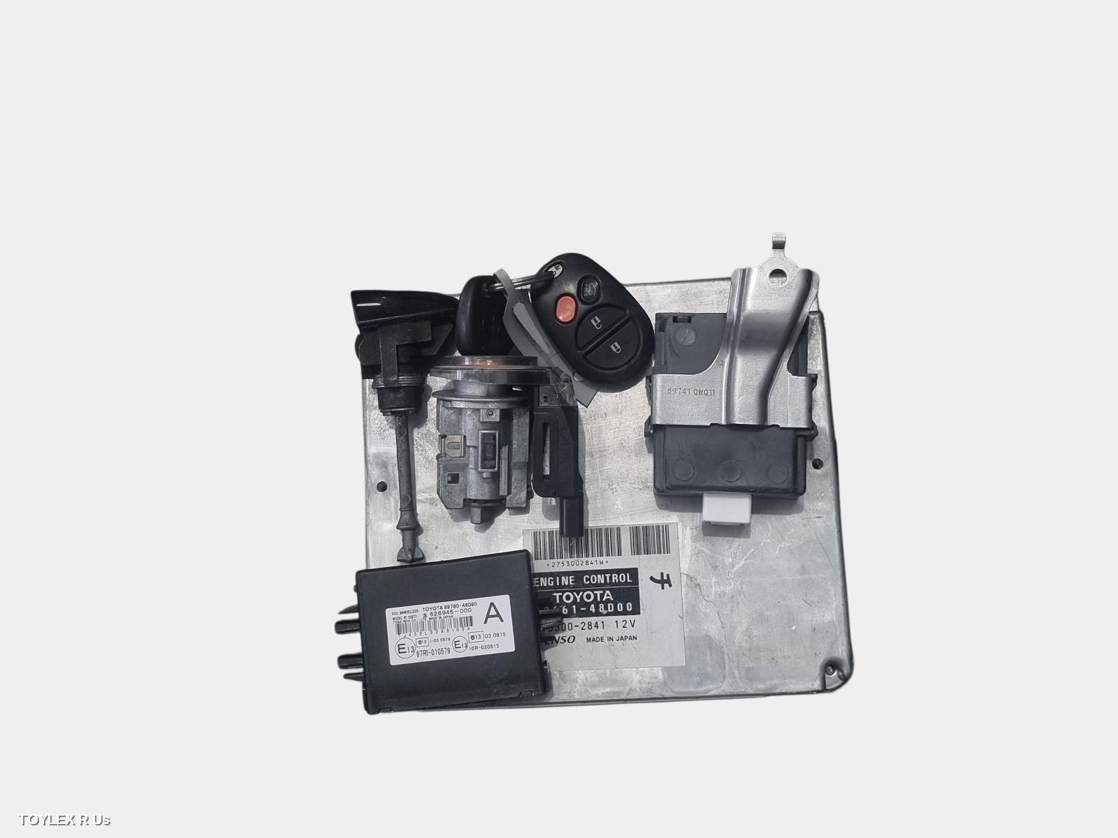 TOYOTA KLUGER 2009 Ecu GSU40, ENGINE ECU, 3.5, 2GR-FE, PETROL, P/N 8966148D00, SEC SET (ECU/IMM/READER/KEY)