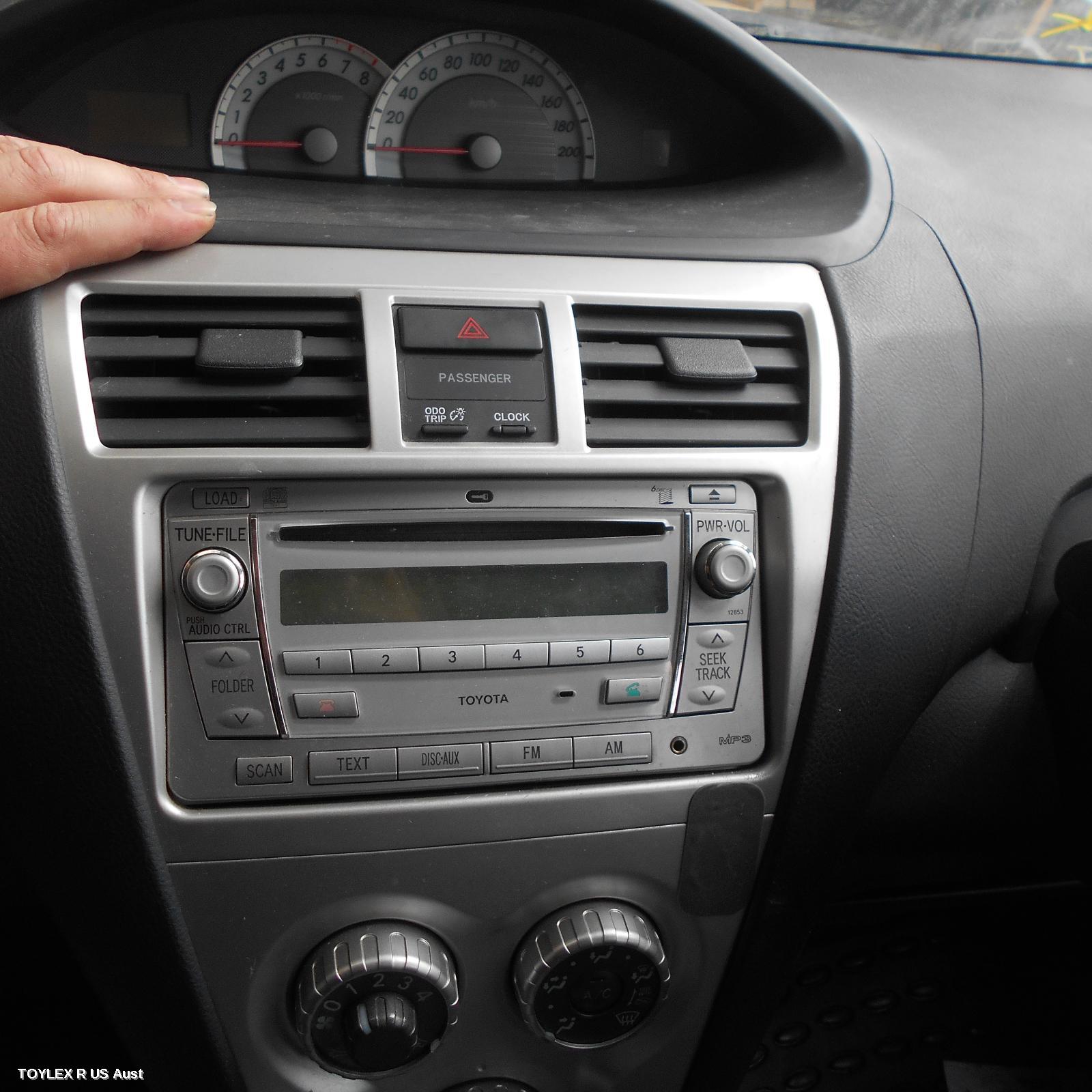 TOYOTA YARIS 2007 Radio/Cd/Dvd/Sat/Tv CD/MP3 PLAYER, NCP9#, SINGLE