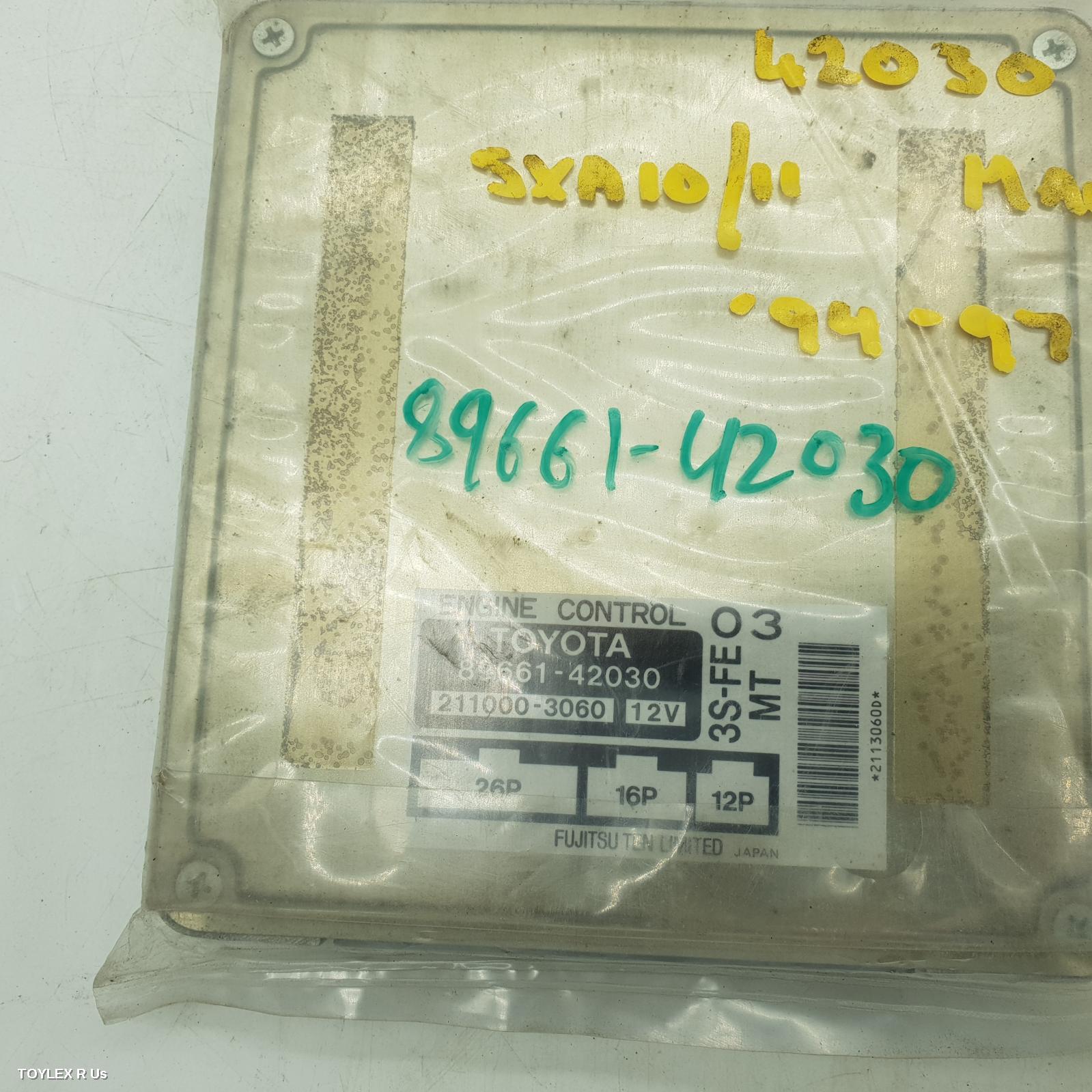 TOYOTA RAV4 1996 Ecu 4WD