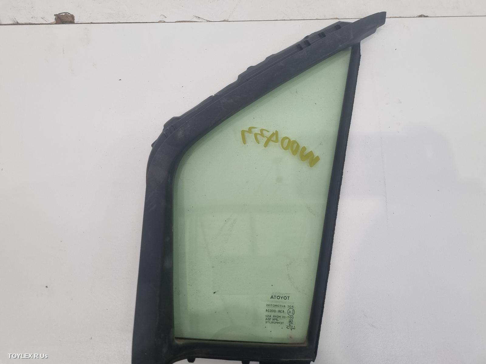 TOYOTA HIACE 2021 Left Front 1/4 Door Glass 300 SERIES