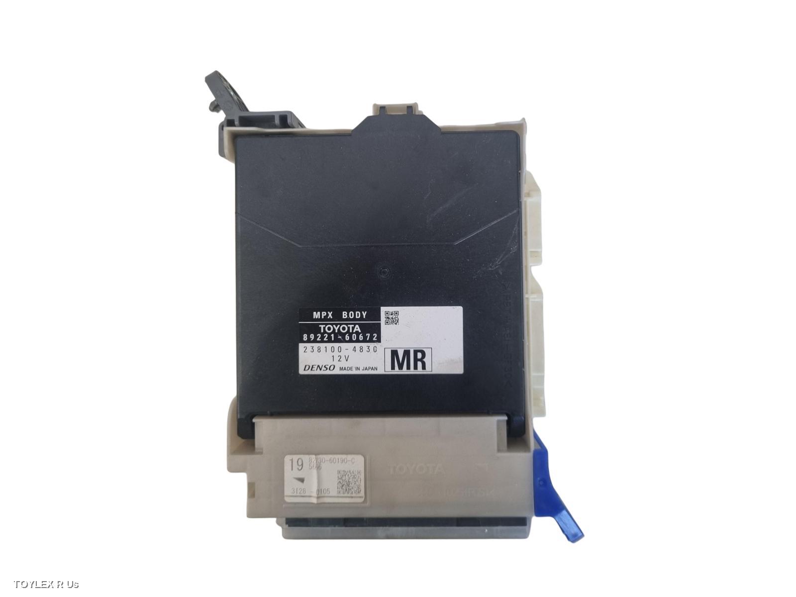 TOYOTA PRADO 2021 Ecu 150 SERIES, MULTIPLEX NETWORK MODULE (MPX), P/N 8922160670, DASH FUSE BOX MOUNTED