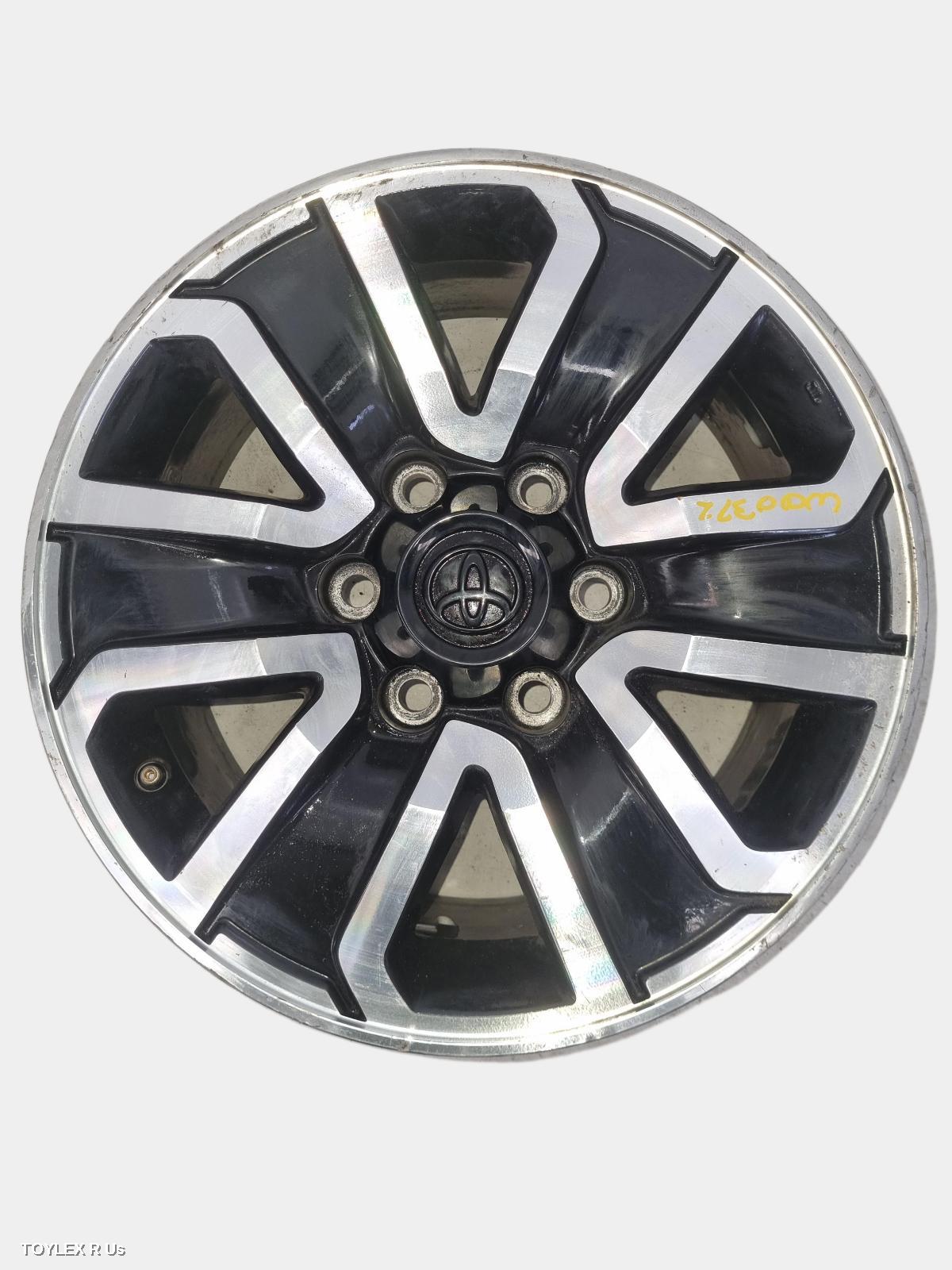 TOYOTA HILUX 2008 Wheel Mag FACTORY, 17X7.5IN, 6 SPOKE, BLACK, TRD