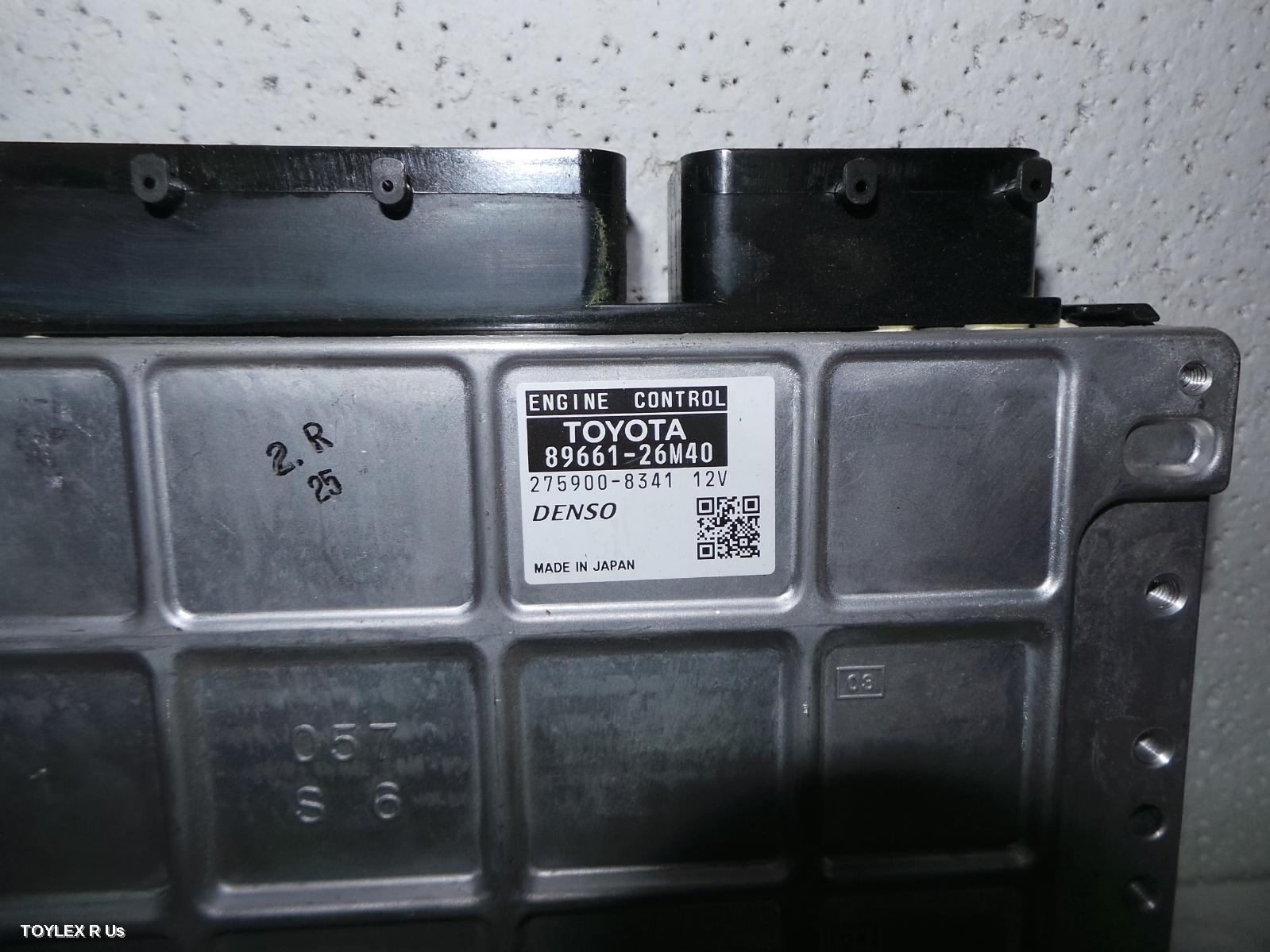TOYOTA HIACE 2015 Ecu ENGINE ECU, 3.0, 1KD-FTV, DIESEL, P/N 89661-26M40, ECU ONLY, KDH