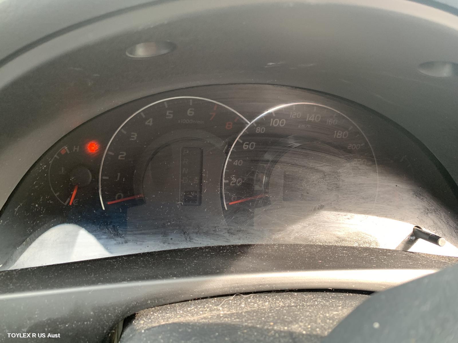 TOYOTA AURION 2010 Instrument Cluster INSTRUMENT CLUSTER, TOURING/SPORTIVO, GSV40R