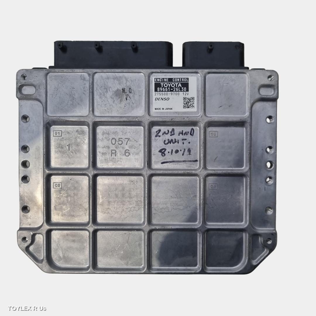 TOYOTA HIACE 2016 Ecu ENGINE ECU, 2.7, 2TR-FE, PETROL, MANUAL T/M, P/N 89661-26L30, ECU ONLY, TRH