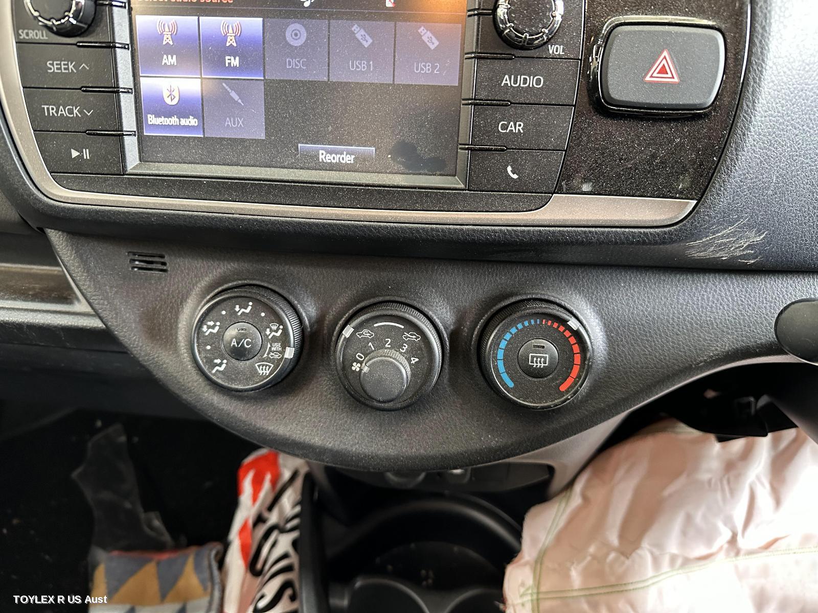 TOYOTA YARIS 2016 Heater/Ac Controls NCP13#, STANDARD TYPE