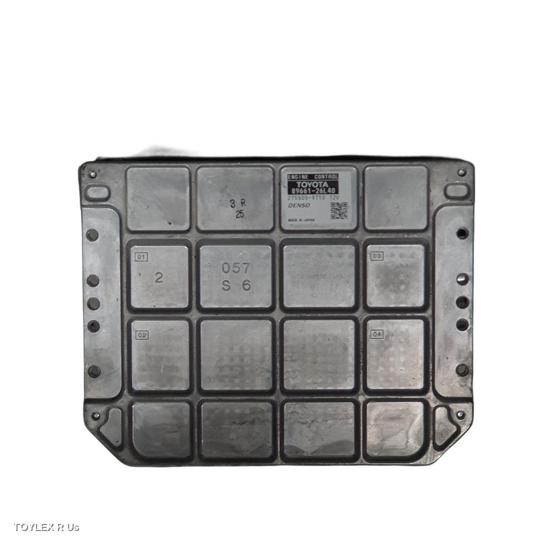 TOYOTA HIACE 2012 Ecu ENGINE ECU, 2.7, 2TR-FE, PETROL, AUTO T/M, P/N 89661-26L40, ECU ONLY, TRH