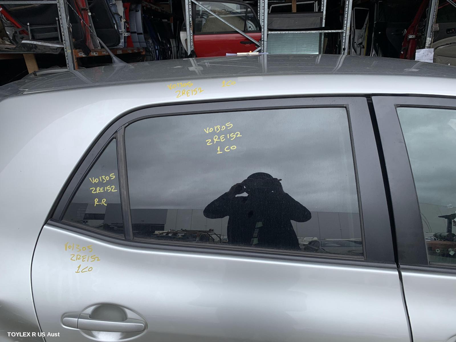 TOYOTA COROLLA 2008 Right Rear Door Window ZRE152R, HATCH