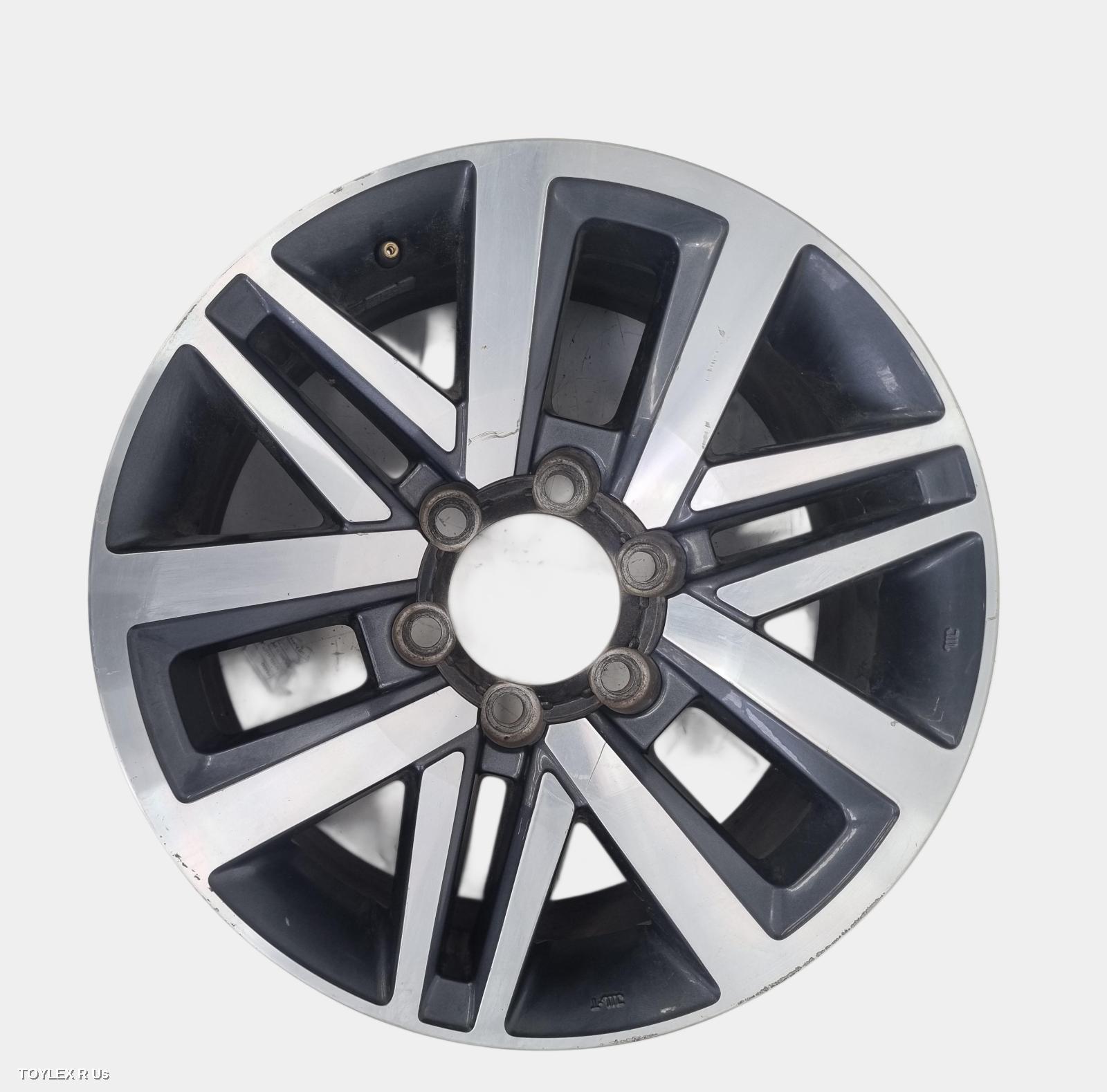 TOYOTA HILUX 2016 Wheel Mag FACTORY, 18X7.5IN, 12 SPOKE, GREY/POLISHED, 30 POSITIVE OFF SET