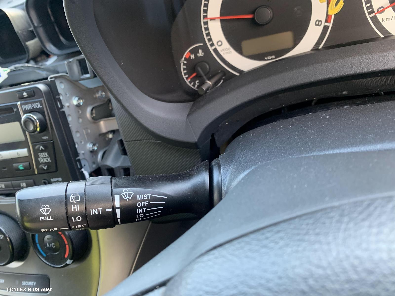 TOYOTA COROLLA 2009 Combination Switch WIPER SWITCH, ZRE152R, HATCH, NON RAIN SENSOR TYPE