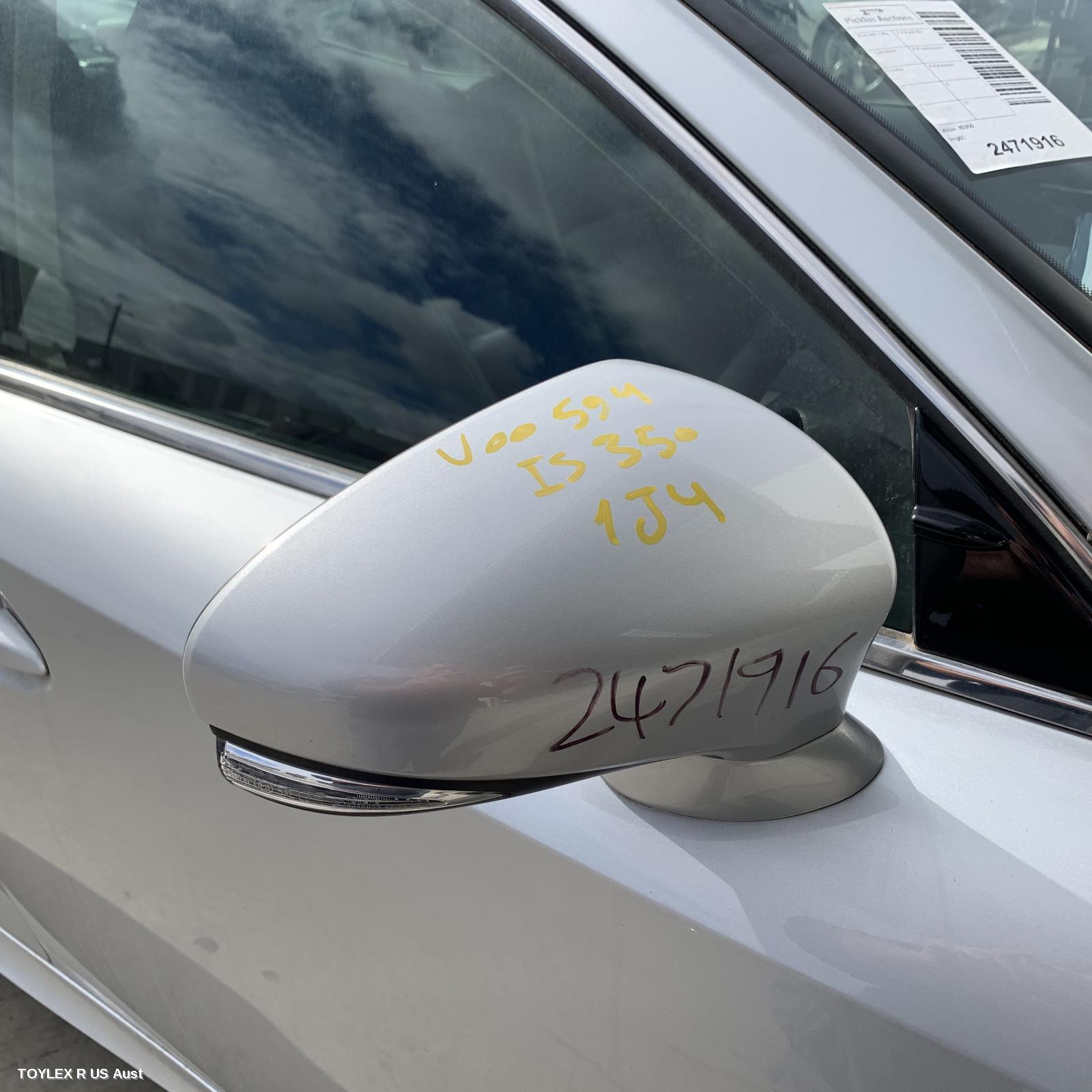 LEXUS IS SERIES 2015 Right Door Mirror IS200t/IS250/IS300H/IS350, XE30, NON BLIND SPOT DETECTOR TYPE