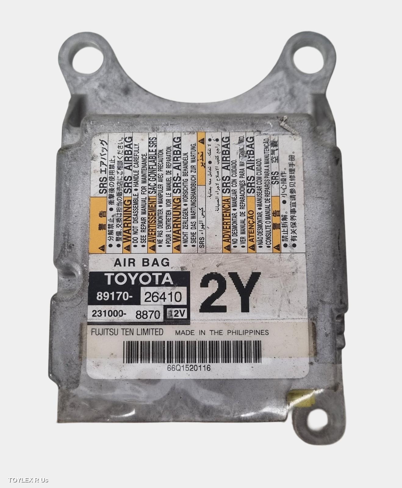 TOYOTA HIACE 2008 Airbag Module/Sensor MODULE, LWB/SWB TYPE, TRH/KDH