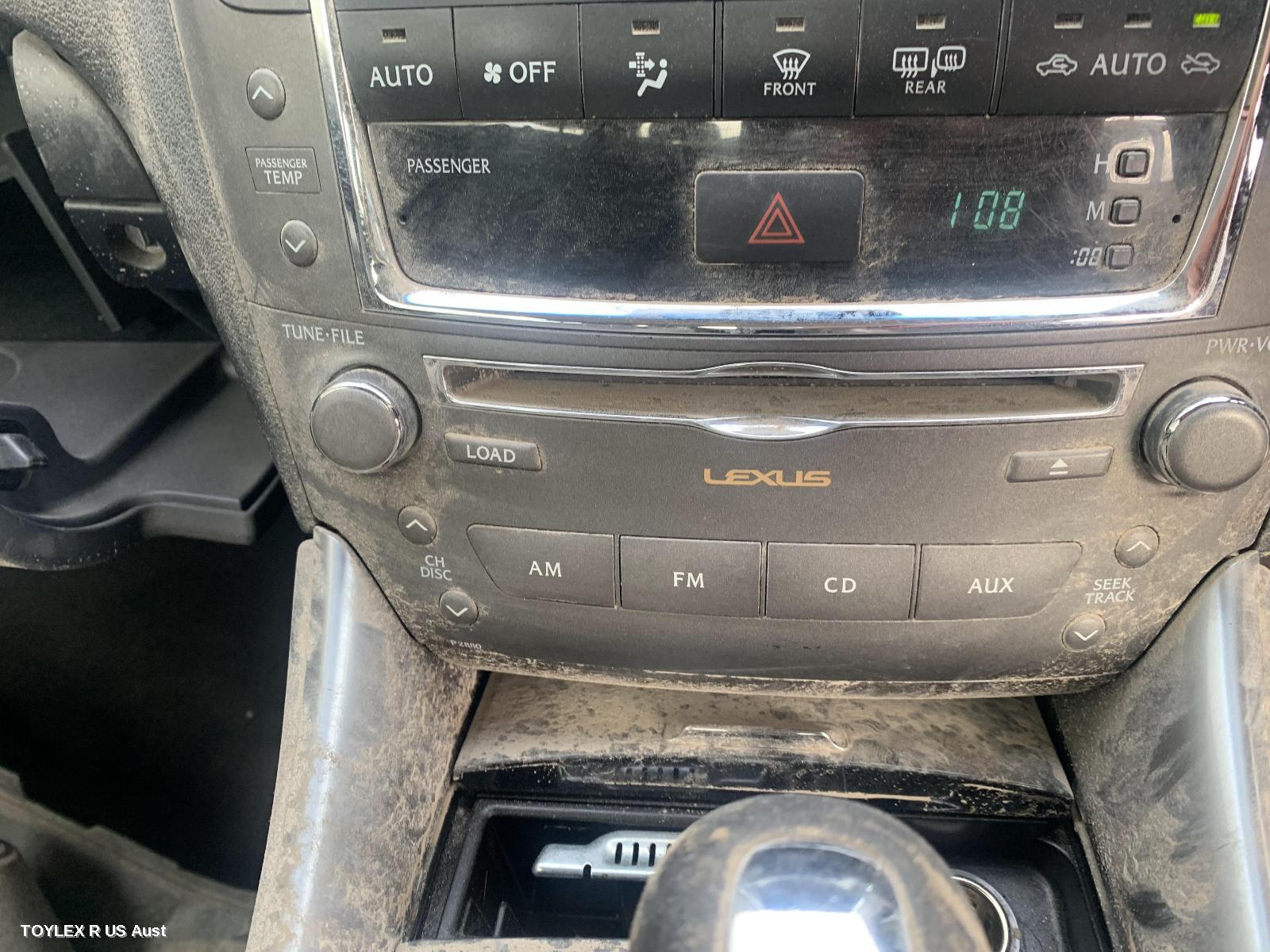 LEXUS IS250/IS250C 2010 Radio/Cd/Dvd/Sat/Tv AMPLIFIER, GSE20R