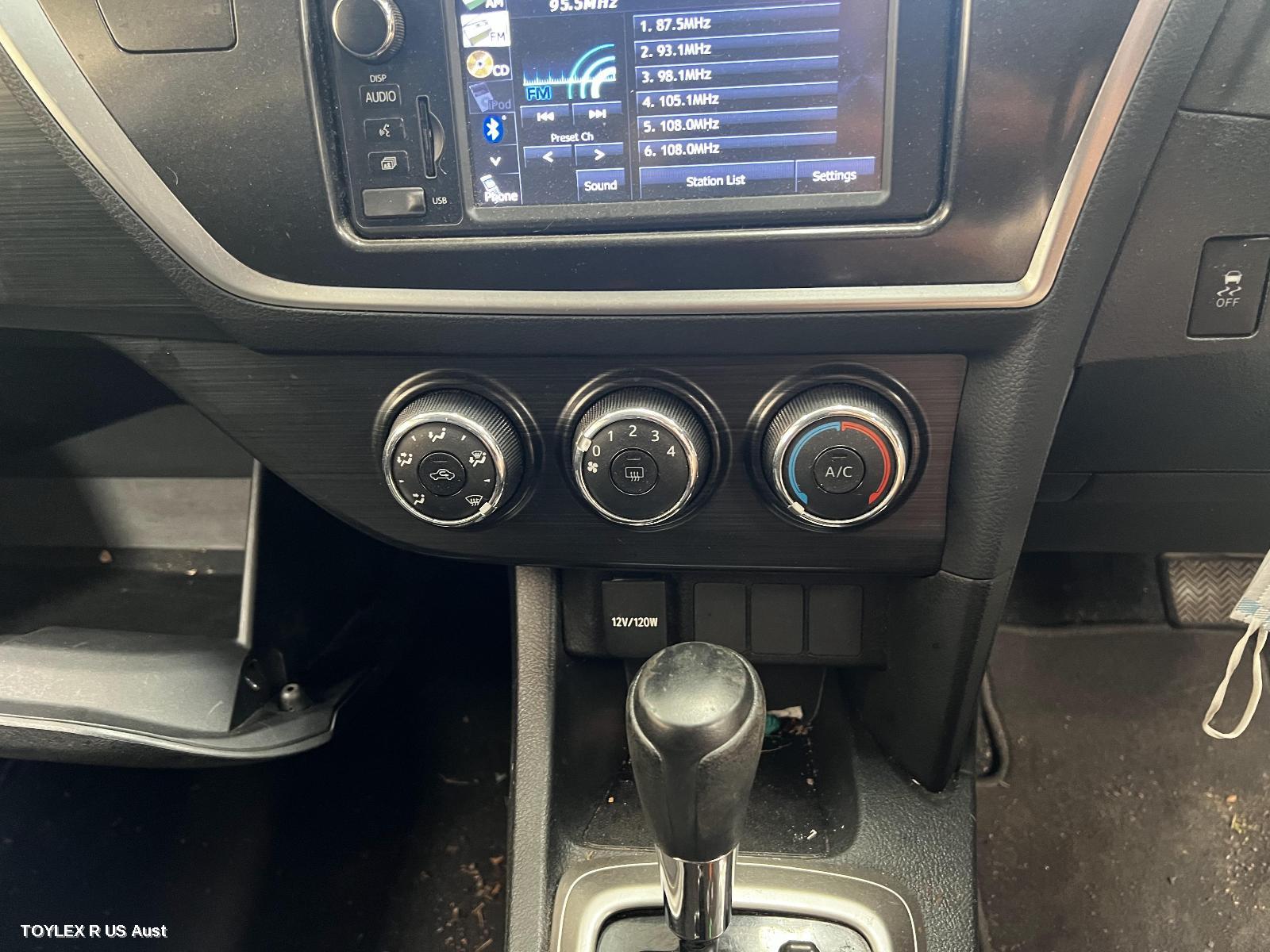 TOYOTA COROLLA 2012 Heater/Ac Controls ZRE182R, STANDARD TYPE