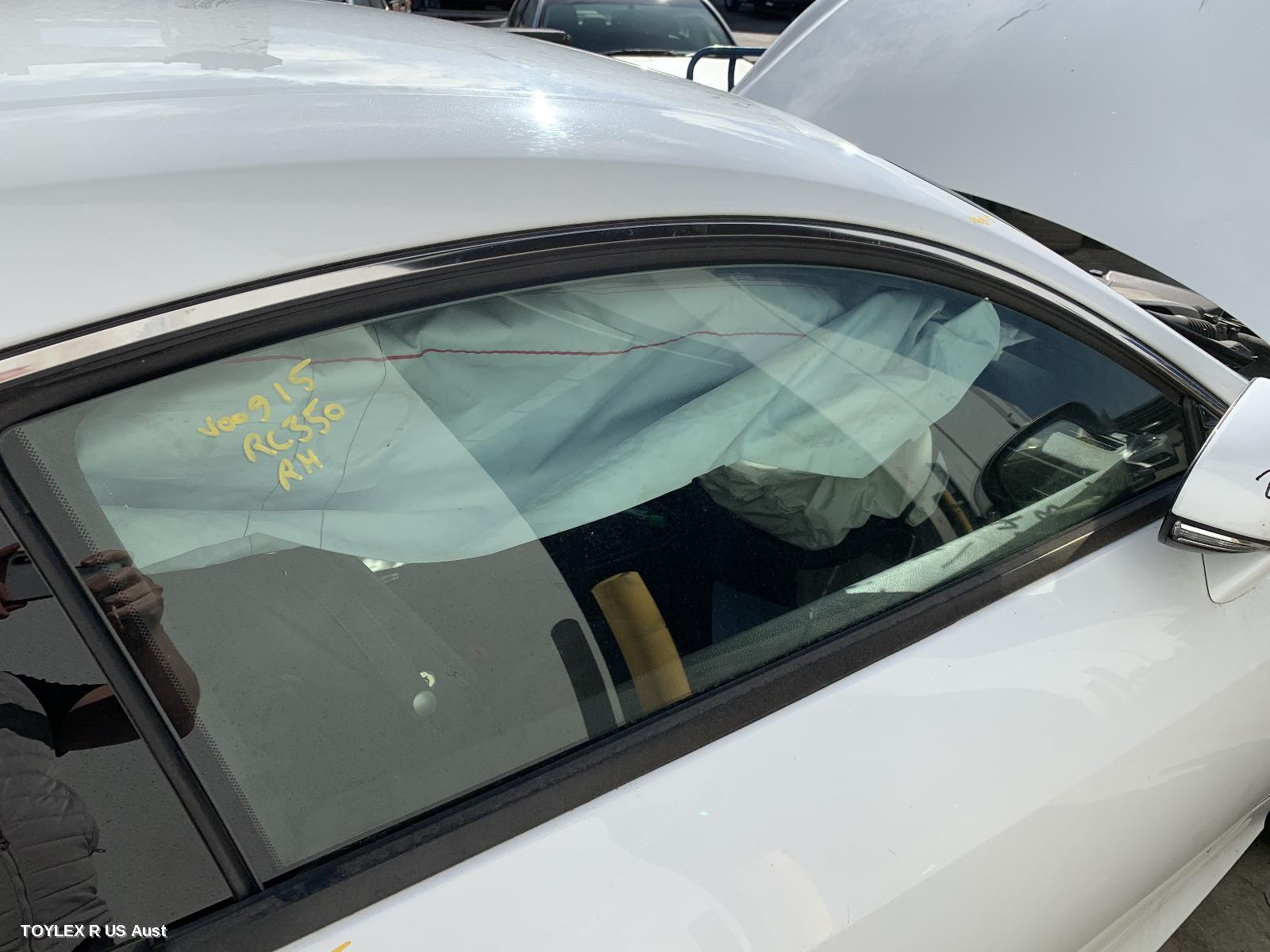 LEXUS RC 2015 Right Front Door Window XC10