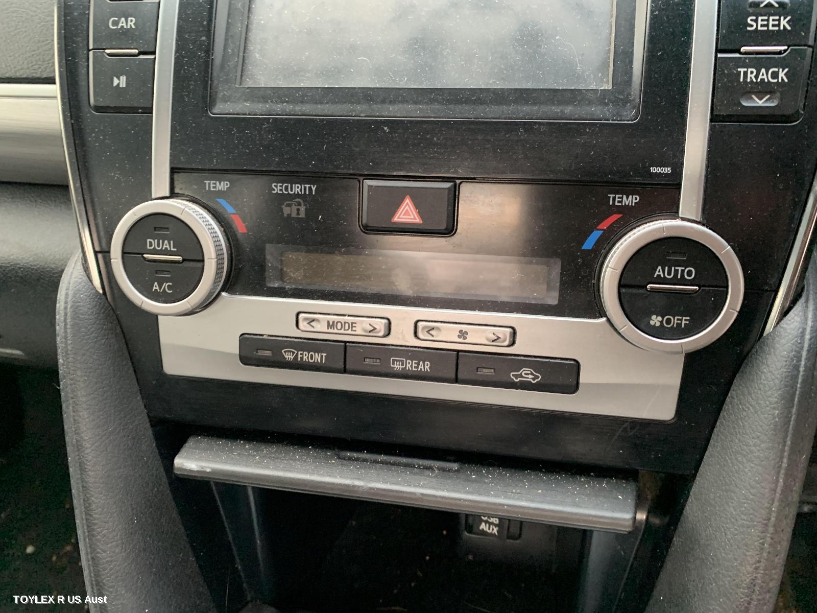 TOYOTA CAMRY 2012 Heater/Ac Controls ASV50/AVV50, CLIMATE CONTROL TYPE