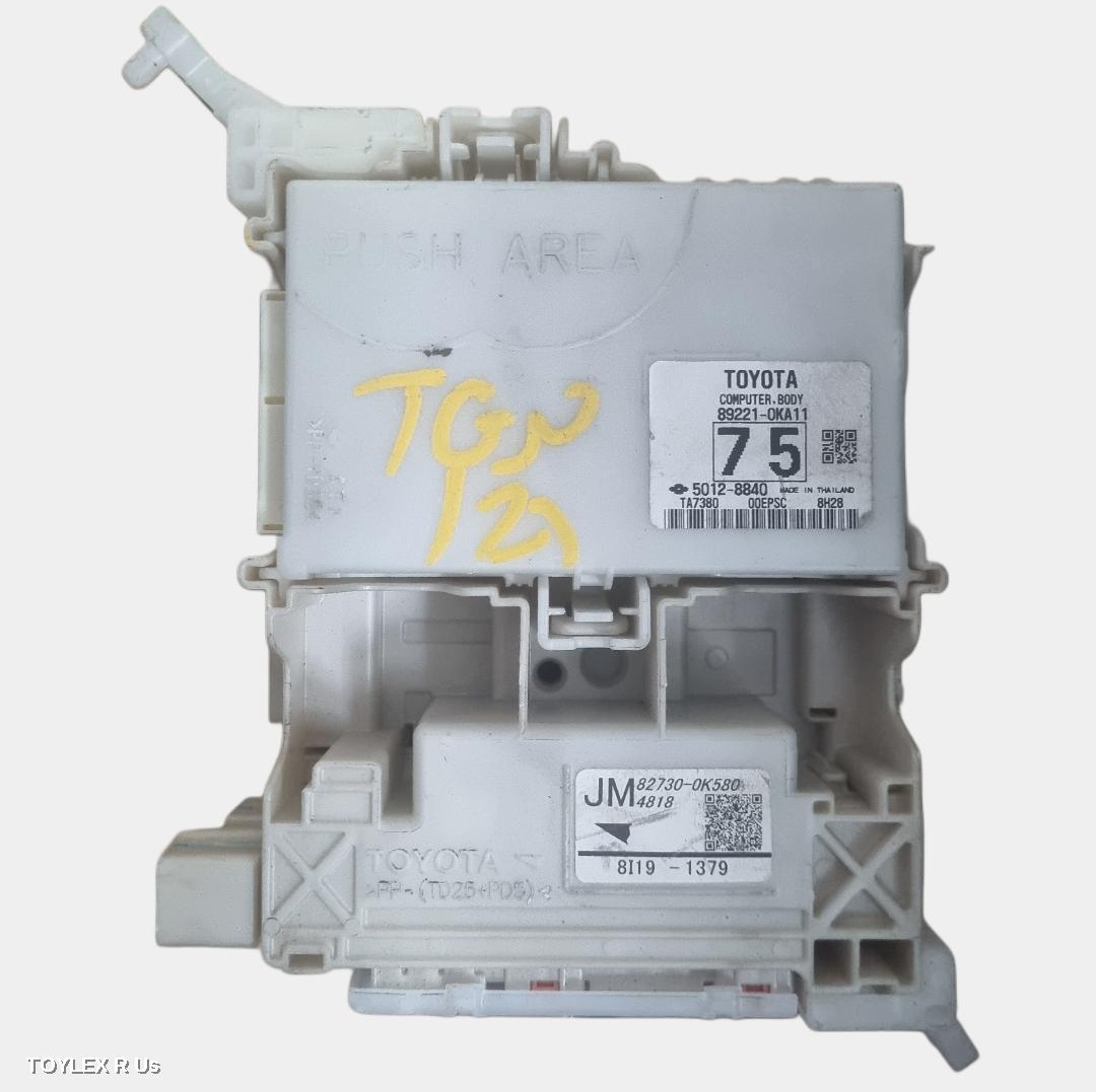 TOYOTA HILUX 2019 Ecu BCM (UNDER DASH FUSE BOX MOUNTED), P/N 892210KA11