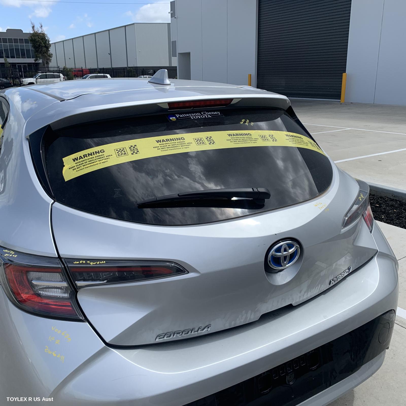 TOYOTA COROLLA 2018 Bootlid/Tailgate TAILGATE, E210, HATCH, HYBRID TYPE