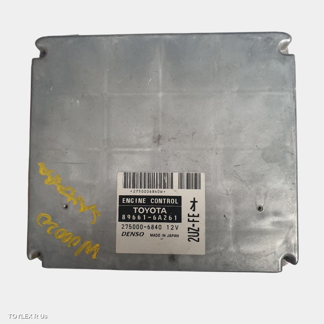 TOYOTA LANDCRUISER 2003 Ecu 100 SERIES, ENGINE ECU, 4.7, 2UZ-FE, PETROL, AUTO T/M, P/N 896616A261, ECU ONLY