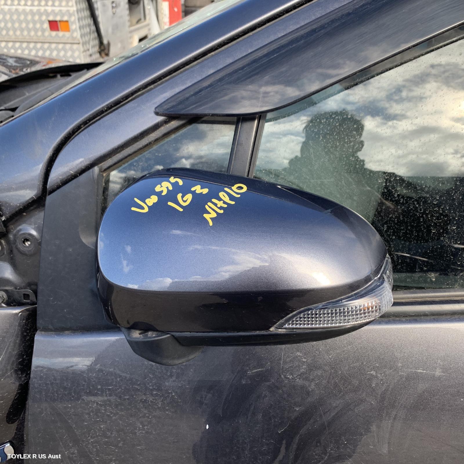 TOYOTA PRIUS 2013 Left Door Mirror NHP10R, PRIUS C, POWER FOLDING TYPE