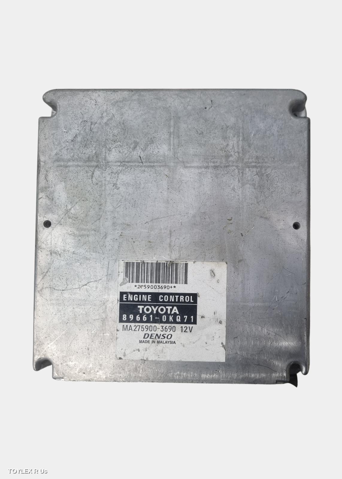 TOYOTA HILUX 2008 Ecu ENGINE ECU, 3.0, 1KD-FTV, DIESEL, MANUAL, P/N 89661-0KQ71, ECU ONLY