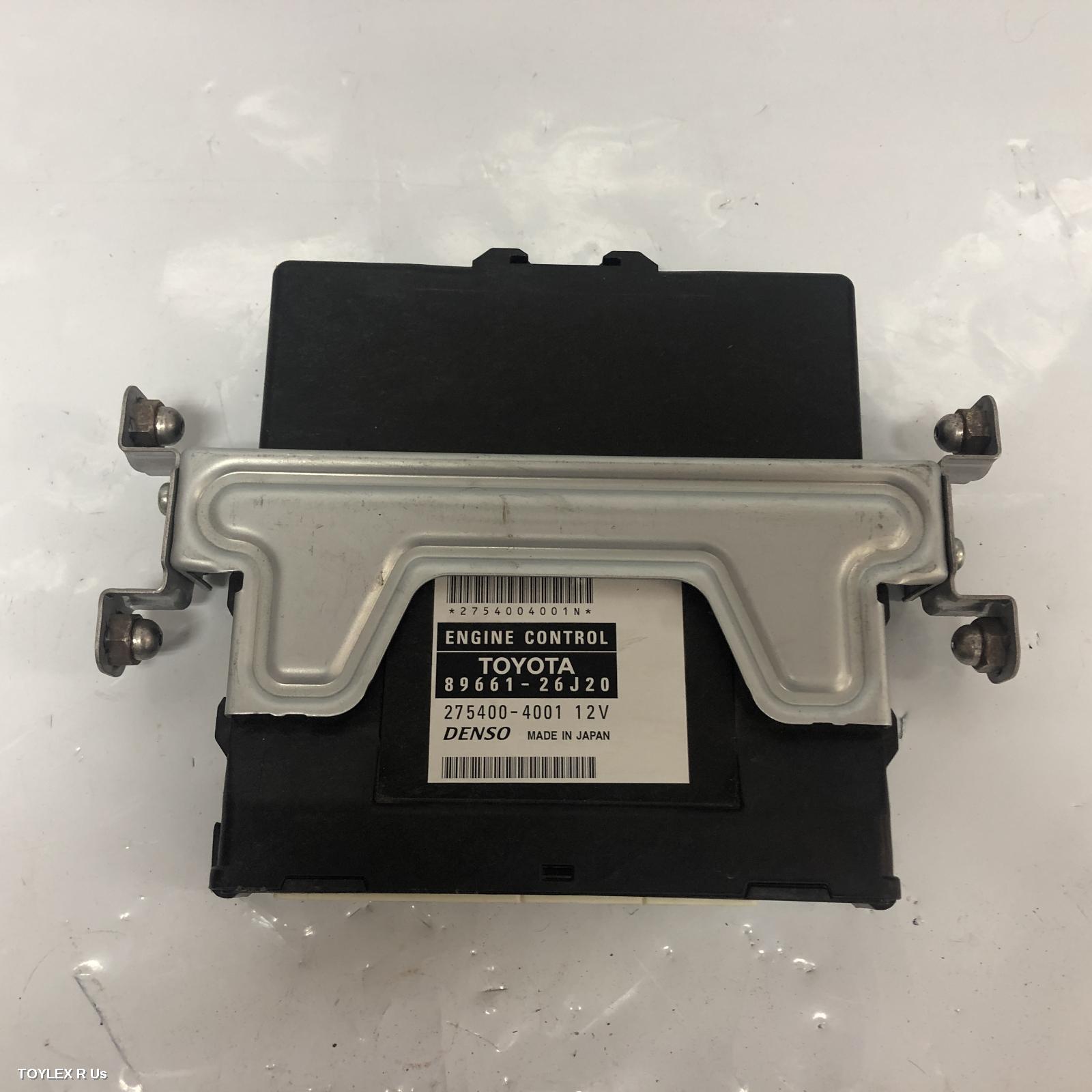 TOYOTA HIACE 2005 Ecu ENGINE ECU, 2.7, 2TR-FE, PETROL, MANUAL T/M, P/N 89661-26J20, ECU ONLY, TRH