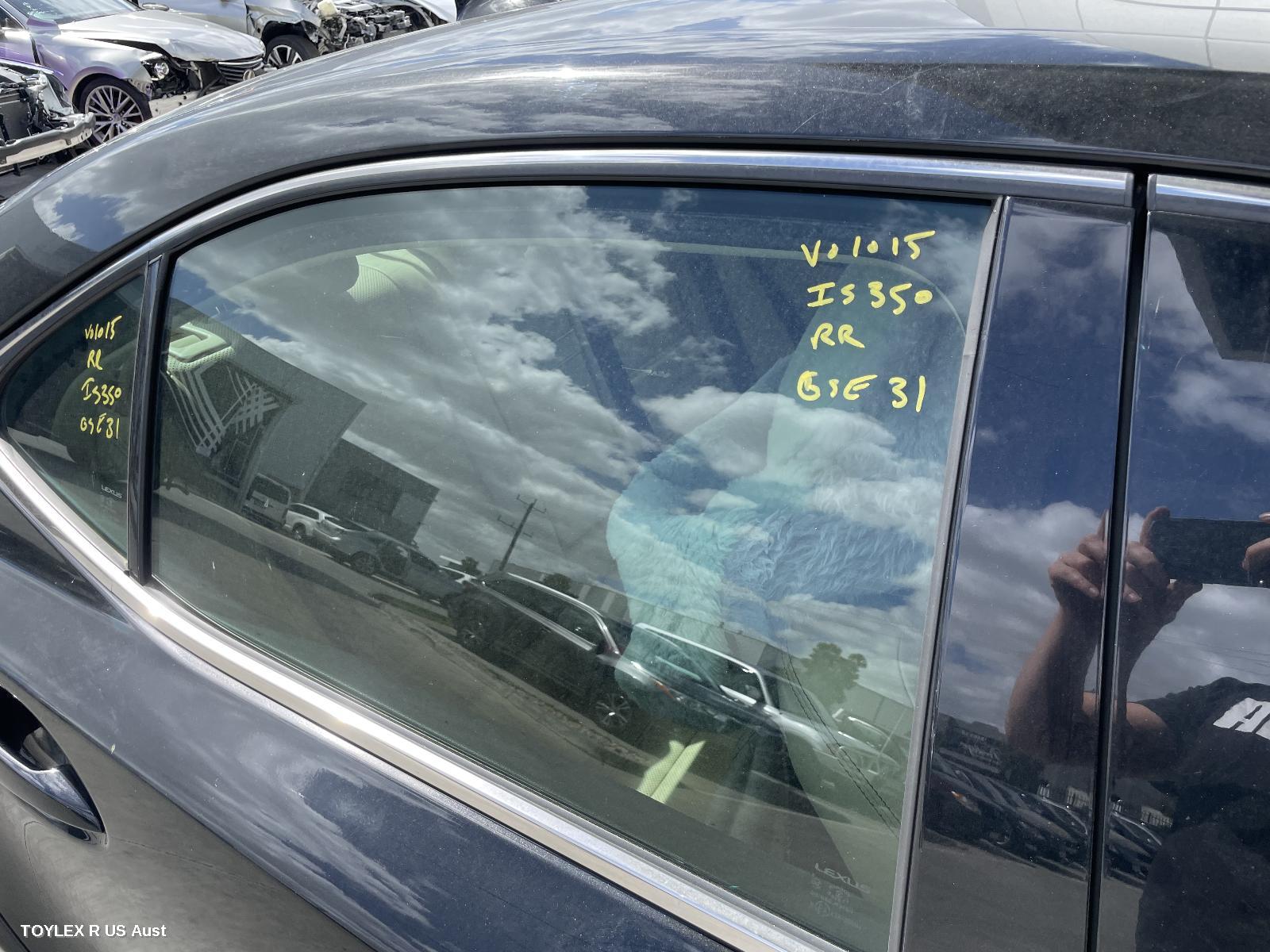 LEXUS IS SERIES 2013 Right Rear Door Window XE30