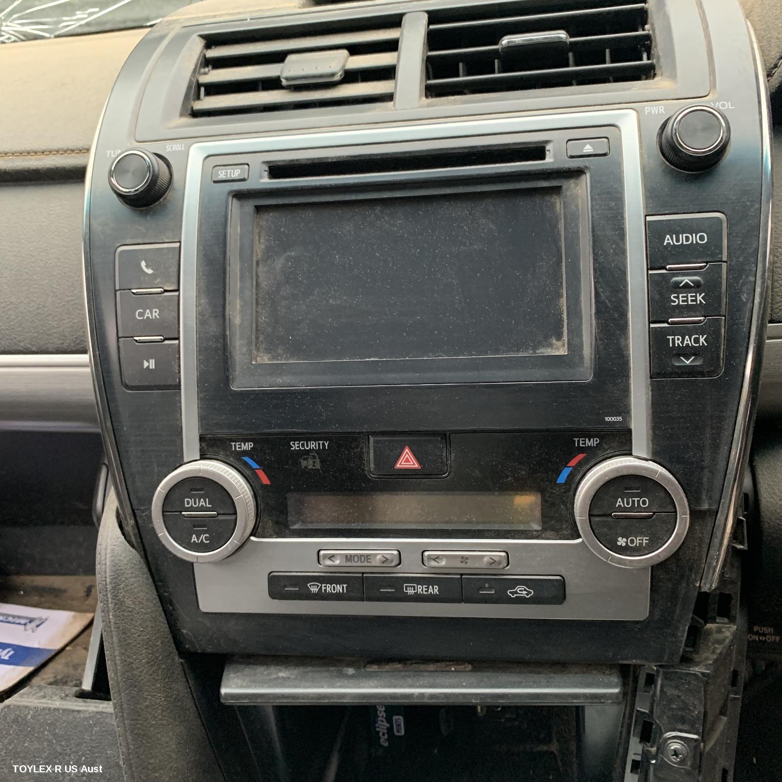 TOYOTA CAMRY 2013 Radio/Cd/Dvd/Sat/Tv CD PLAYER, TOUCH SCREEN, P/N ON FACE 100035, ACV50