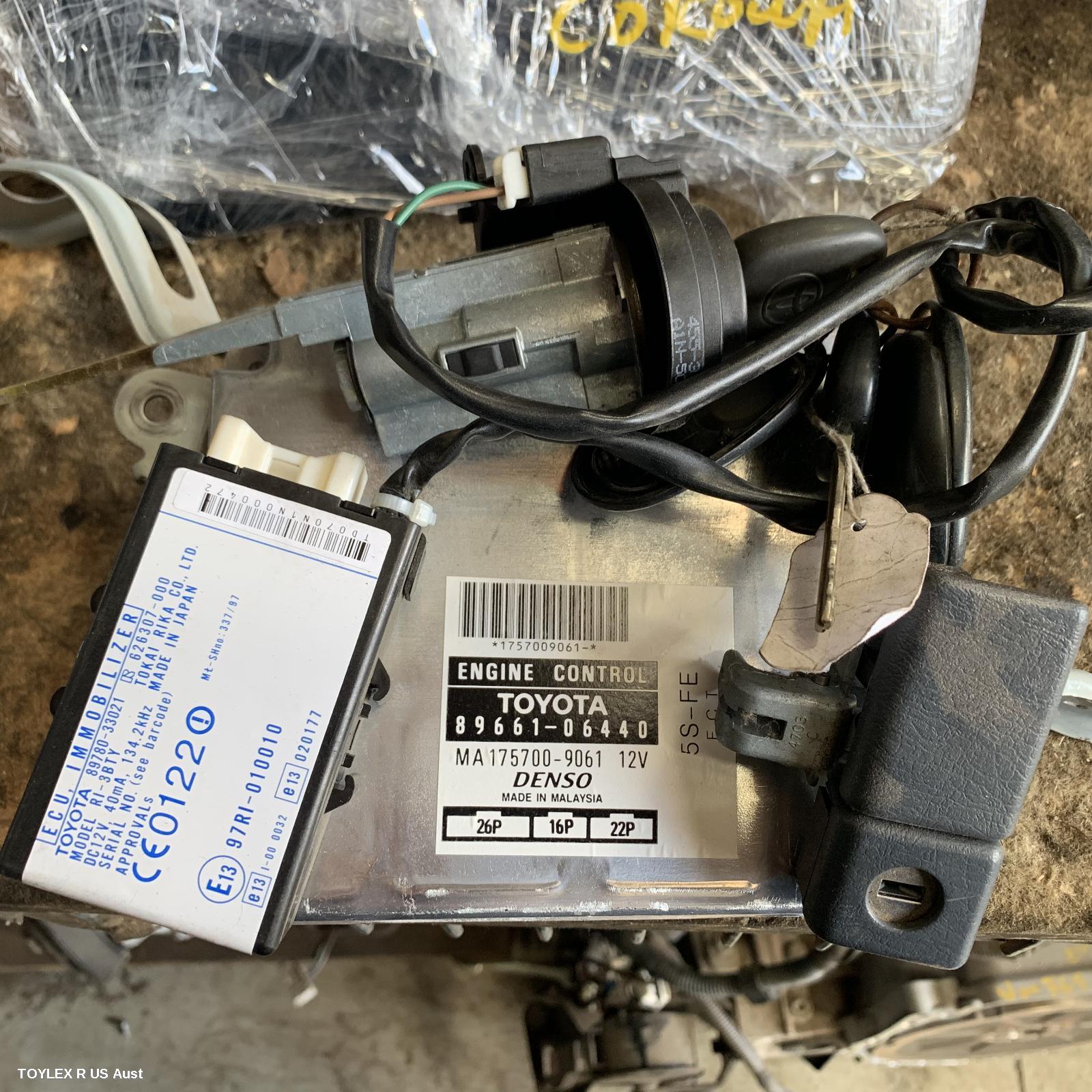 TOYOTA CAMRY 2002 Ecu ENGINE ECU, SK20, 2.2, 5S-FE, SEC SET (ECU/IMM/READER/KEY)