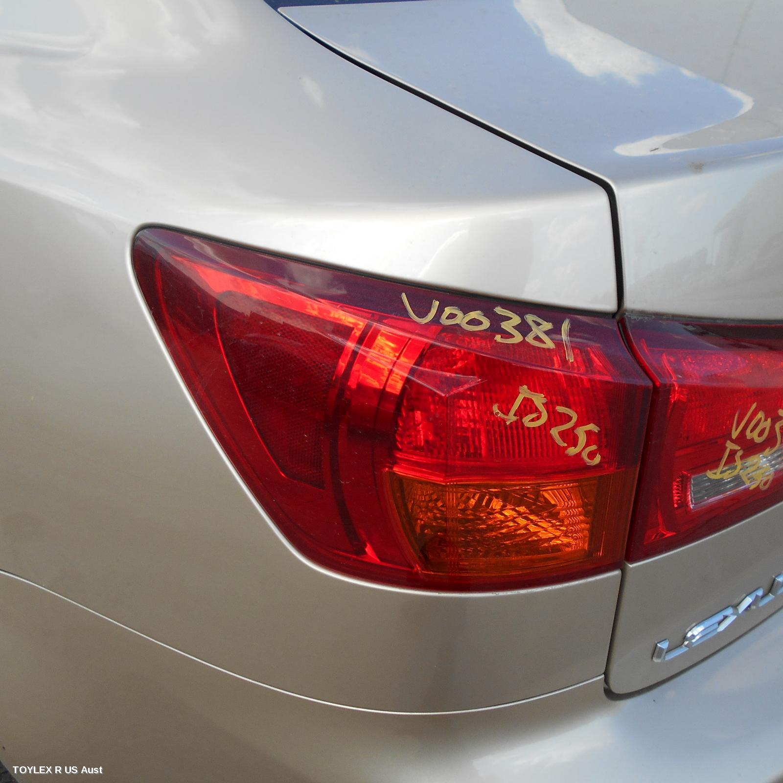 LEXUS IS250/IS250C 2006 Left Taillight IS250, GSE20R, SEDAN, HORIZONTAL TYPE