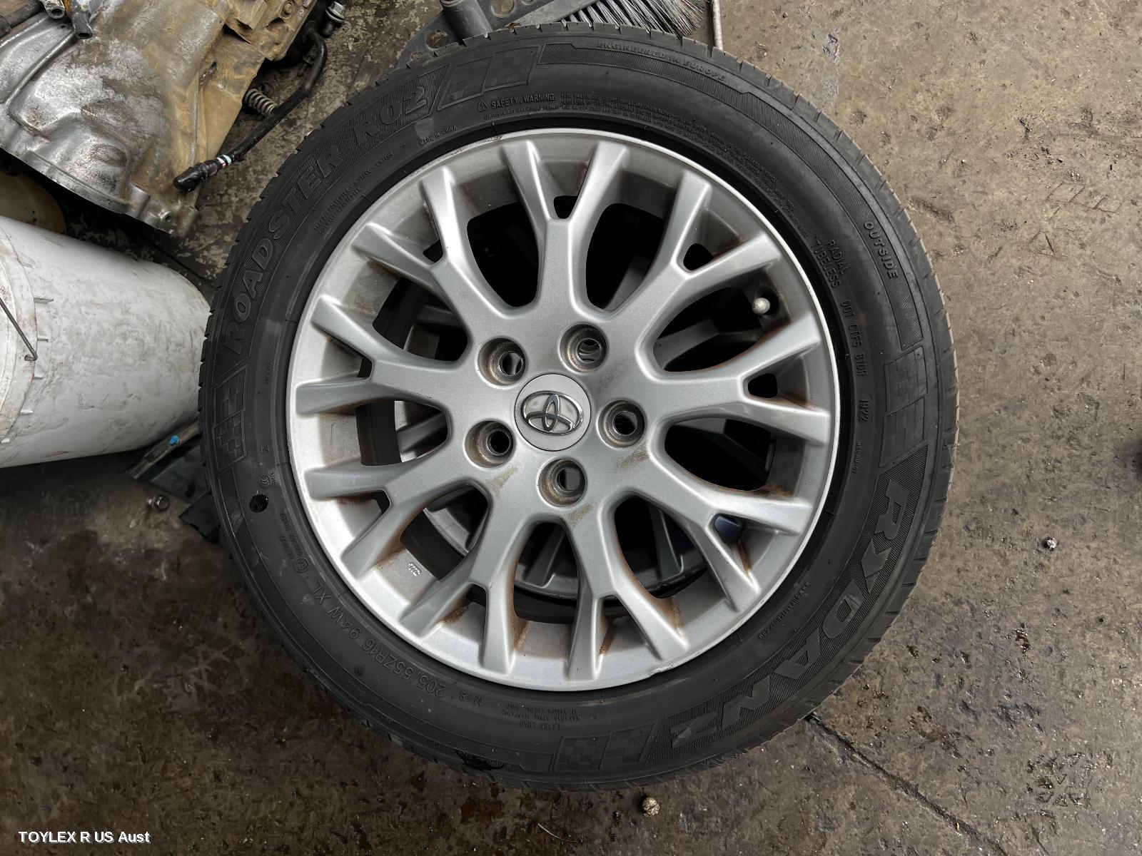 TOYOTA COROLLA 2009 Wheel Mag FACTORY, 16X6.5IN, ZRE152/153R, 5 BACK FAN STYLE