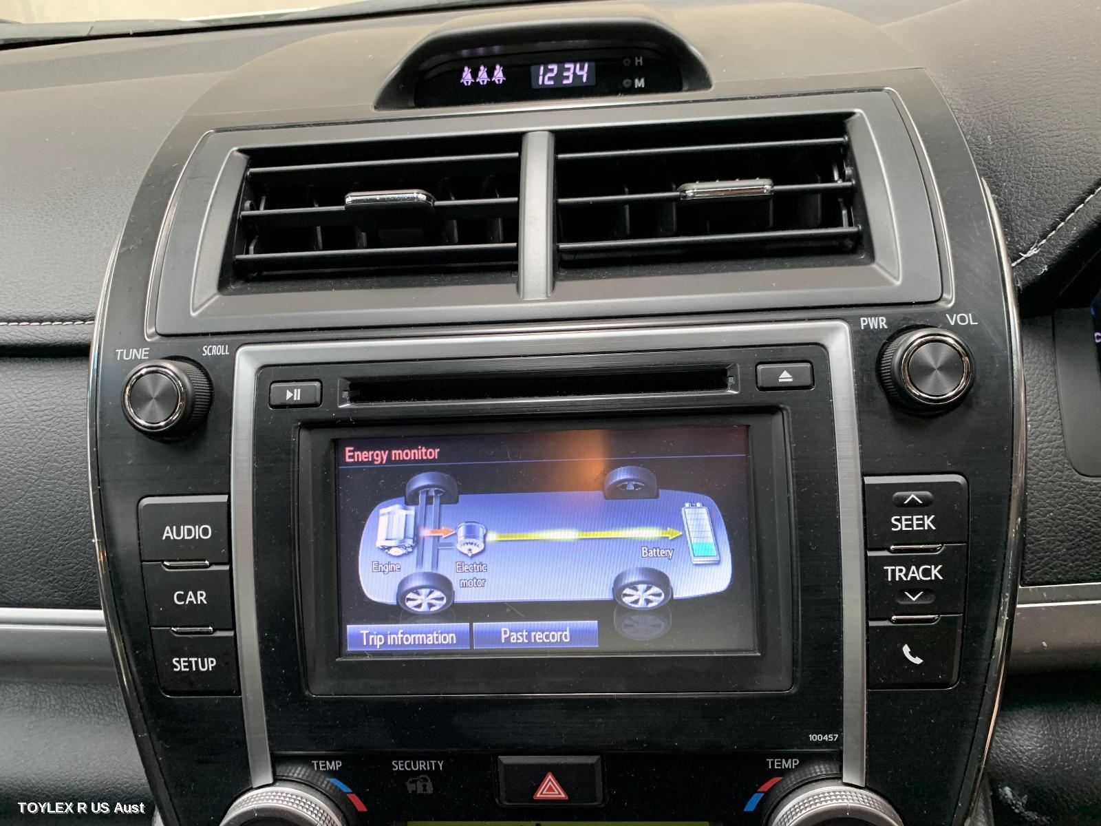 TOYOTA CAMRY 2017 Radio/Cd/Dvd/Sat/Tv 6.1in TOUCHSCREEN (P/N ON FACE 100457), ASV50/AVV50
