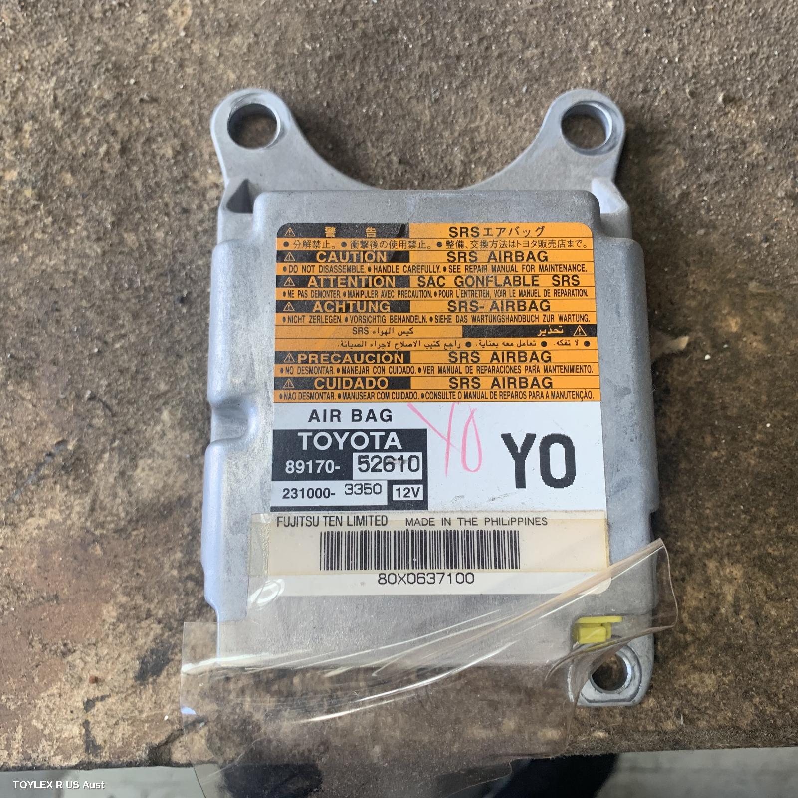 TOYOTA YARIS 2006 Airbag Module/Sensor MODULE, NCP9#, P/N 8917052610