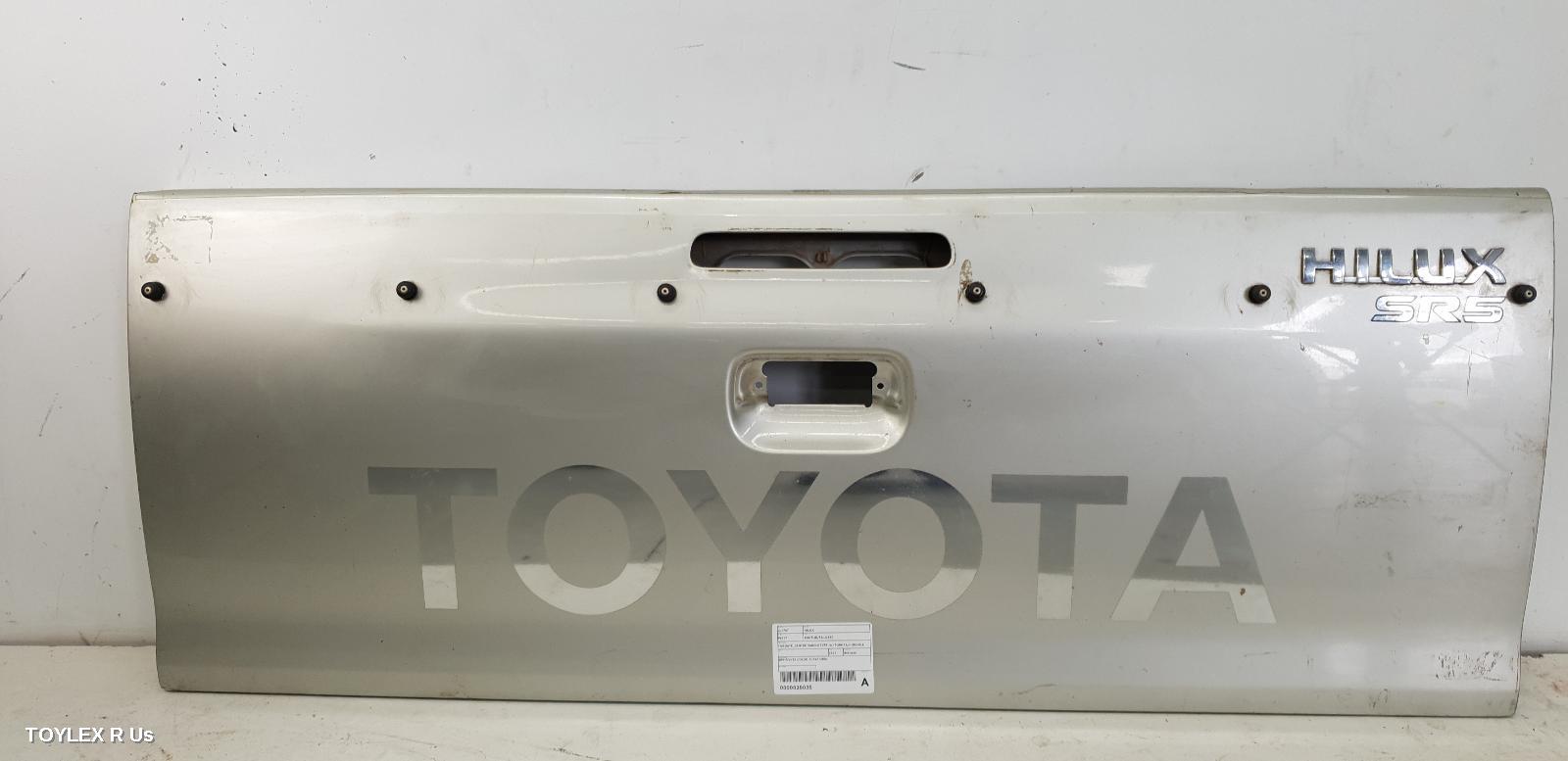 TOYOTA HILUX 2011 Bootlid/Tailgate TAILGATE, CENTRE HANDLE TYPE, W/ TONNEAU HOOKS & LAMP HOLE, NON CAMERA TYPE