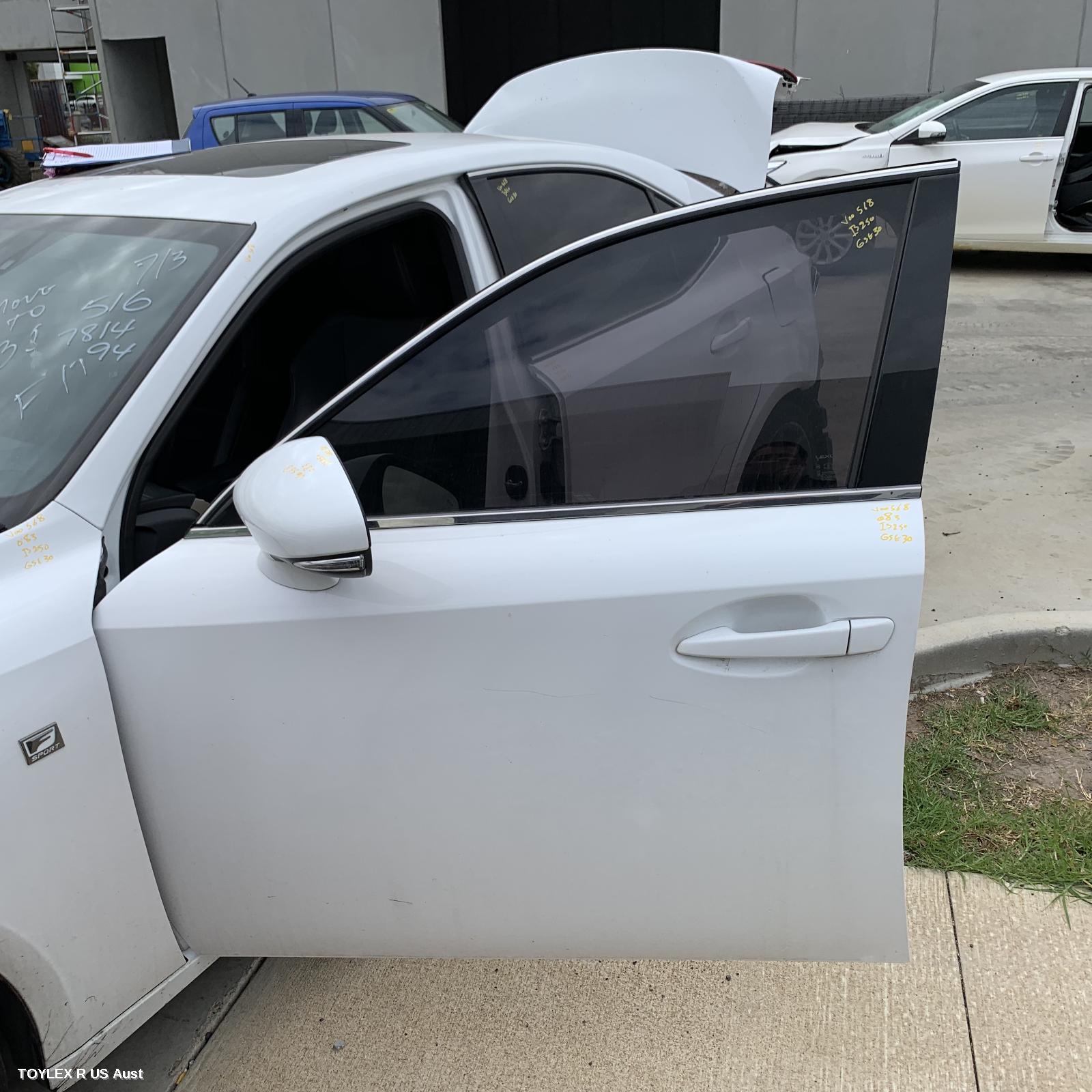 LEXUS IS SERIES 2013 Left Front Door IS200t/IS250/IS300H/IS350, XE30
