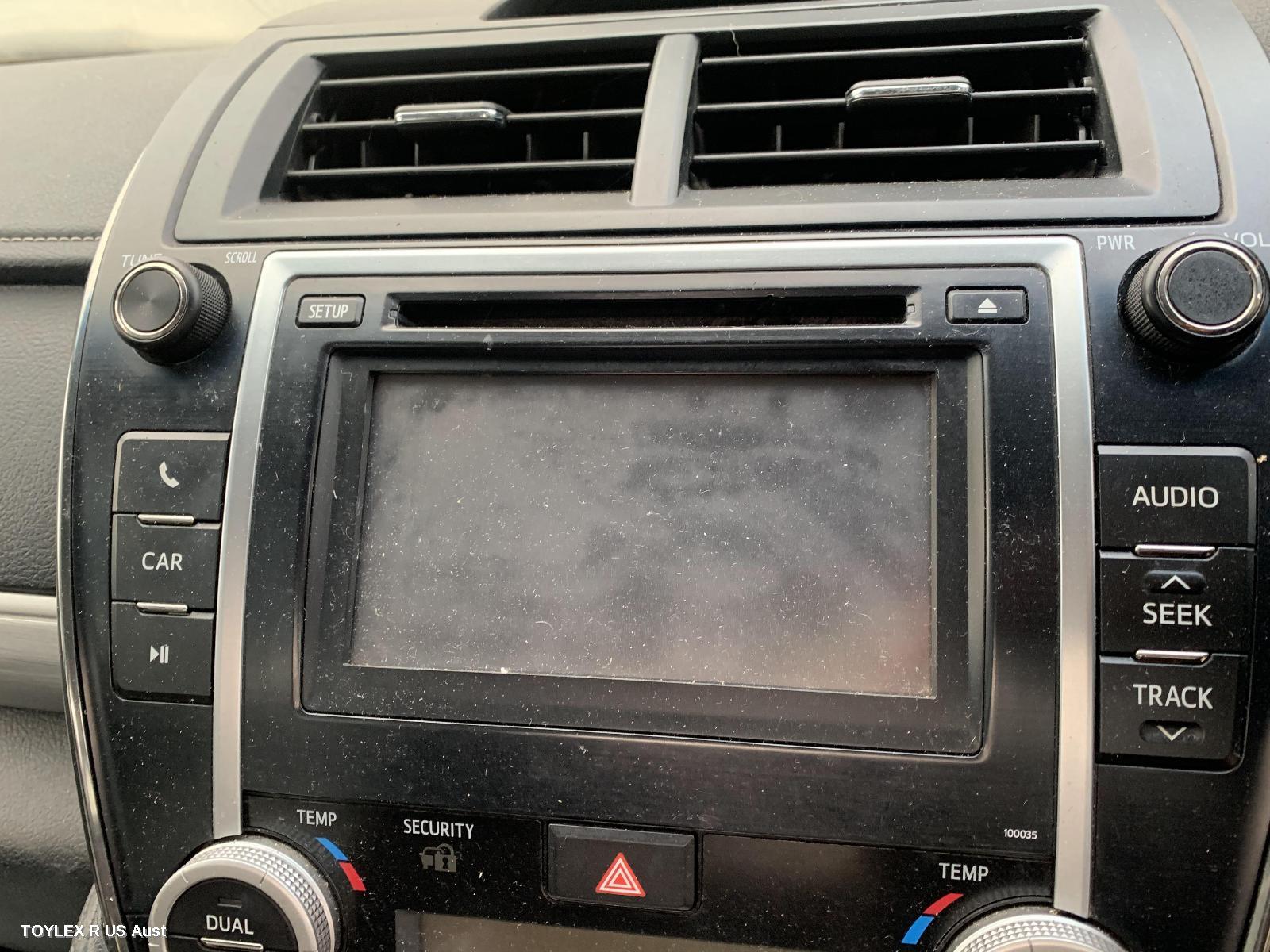 TOYOTA CAMRY 2012 Radio/Cd/Dvd/Sat/Tv 6.1in TOUCHSCREEN (P/N ON FACE 100035), ASV50/AVV50