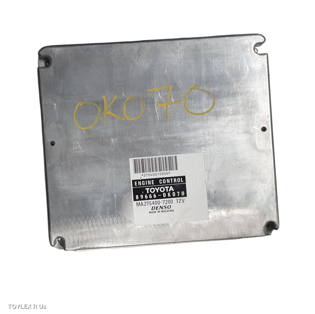 TOYOTA HILUX 2015 Ecu ENGINE ECU, 4.0, 1GR-FE, PETROL, AUTO, 2WD, P/N 896660K070, ECU ONLY