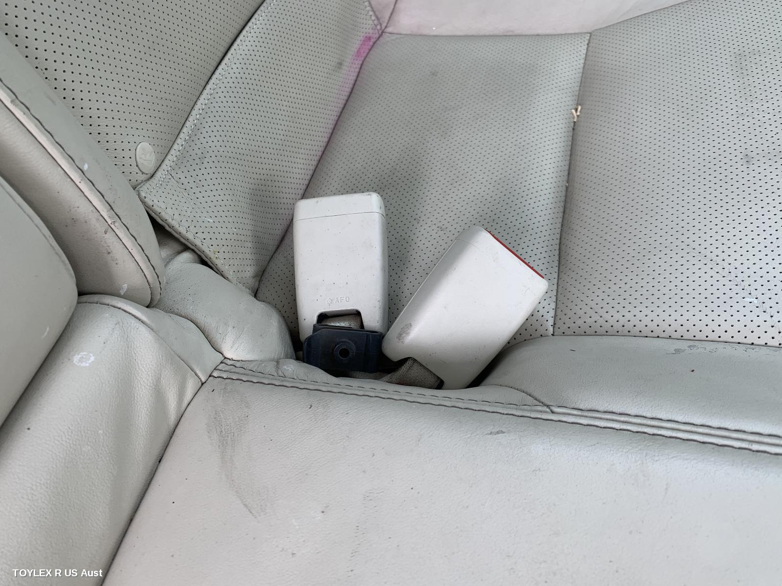 LEXUS IS250/IS250C 2011 Seatbelt/Stalk CENTRE REAR, SEAT BELT STALK ONLY, BLACK, SEDAN, GSE20R