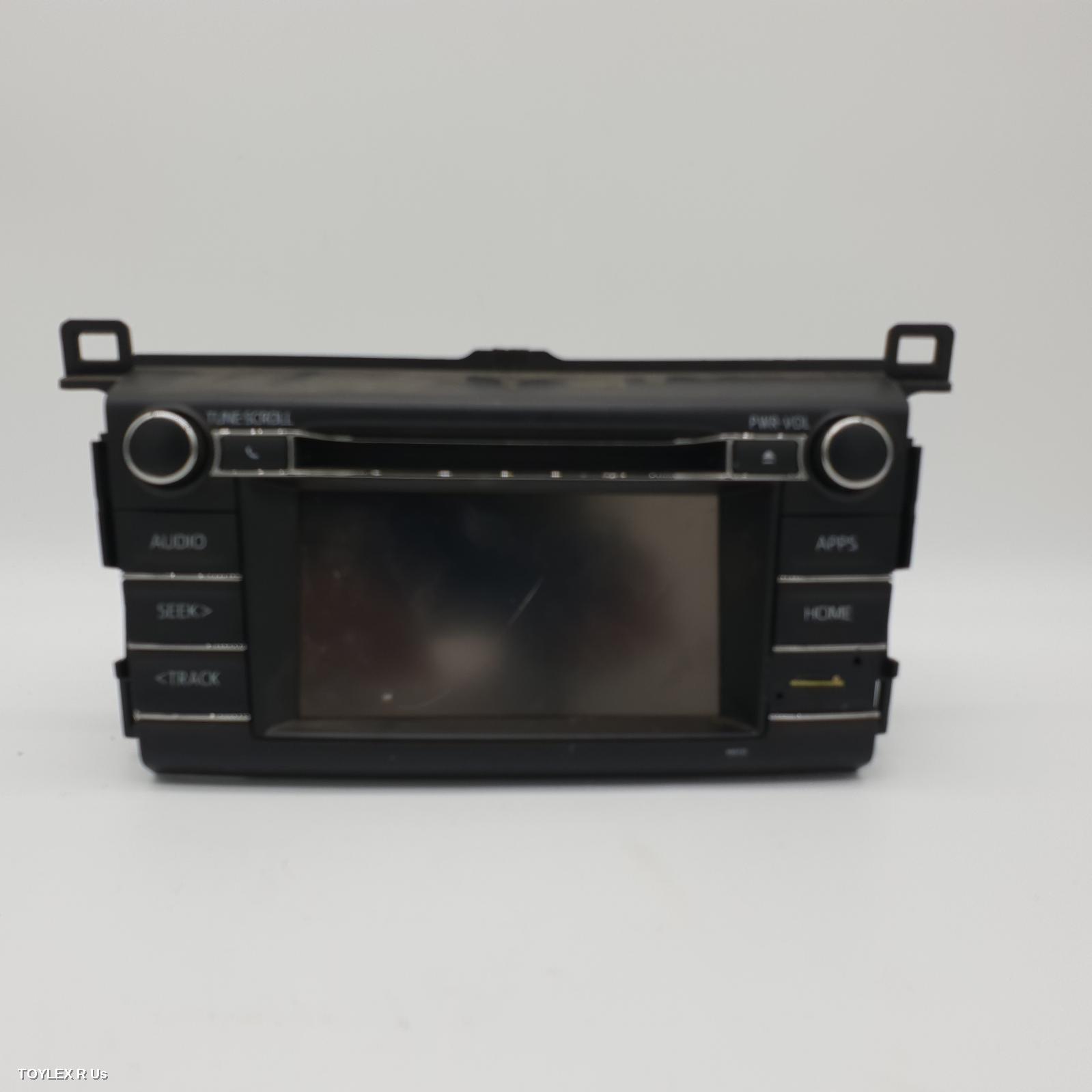 TOYOTA RAV4 2018 Radio/Cd/Dvd/Sat/Tv HEAD UNIT, W/ DISPLAY UNIT, 8IN TOUCHSCREEN, NON PREMIUM TYPE, XA50, GX/GXL/XSE