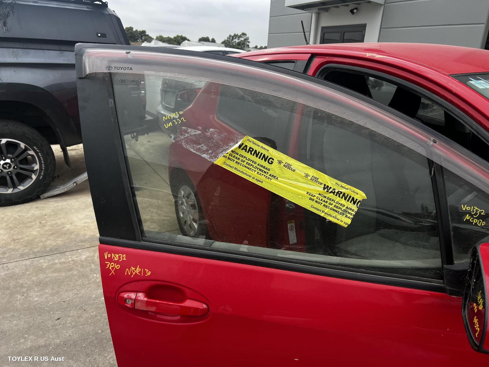 TOYOTA YARIS 2013 Right Front Door Window NCP13#, 5DR HATCH