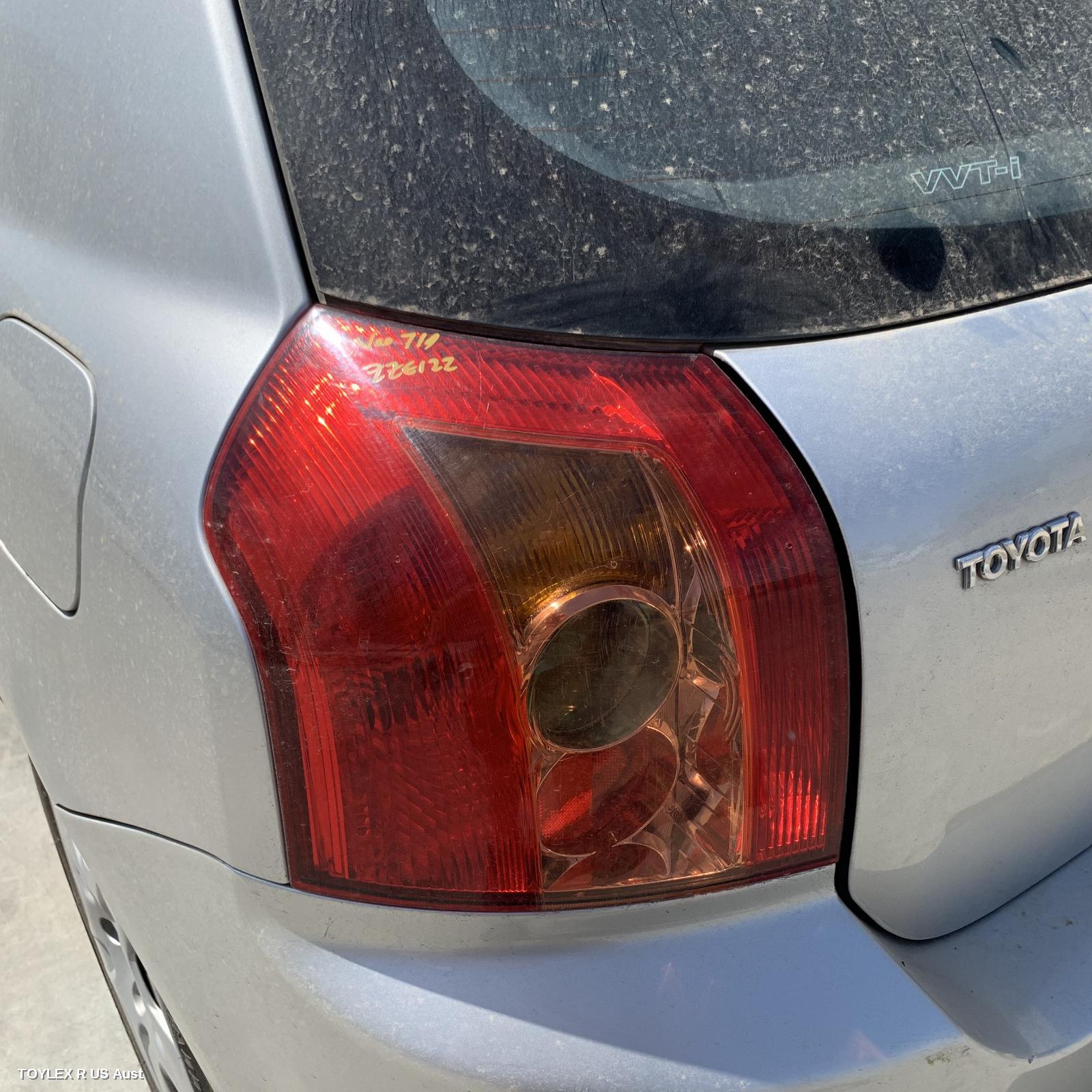 TOYOTA COROLLA 2005 Left Taillight ZZE122 (JAPAN-VIN JTD), HATCH, LENS#