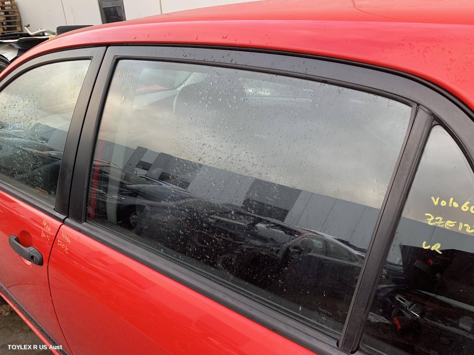 TOYOTA COROLLA 2006 Left Rear Door Window ZZE122 (JAPAN-VIN JTD), HATCH